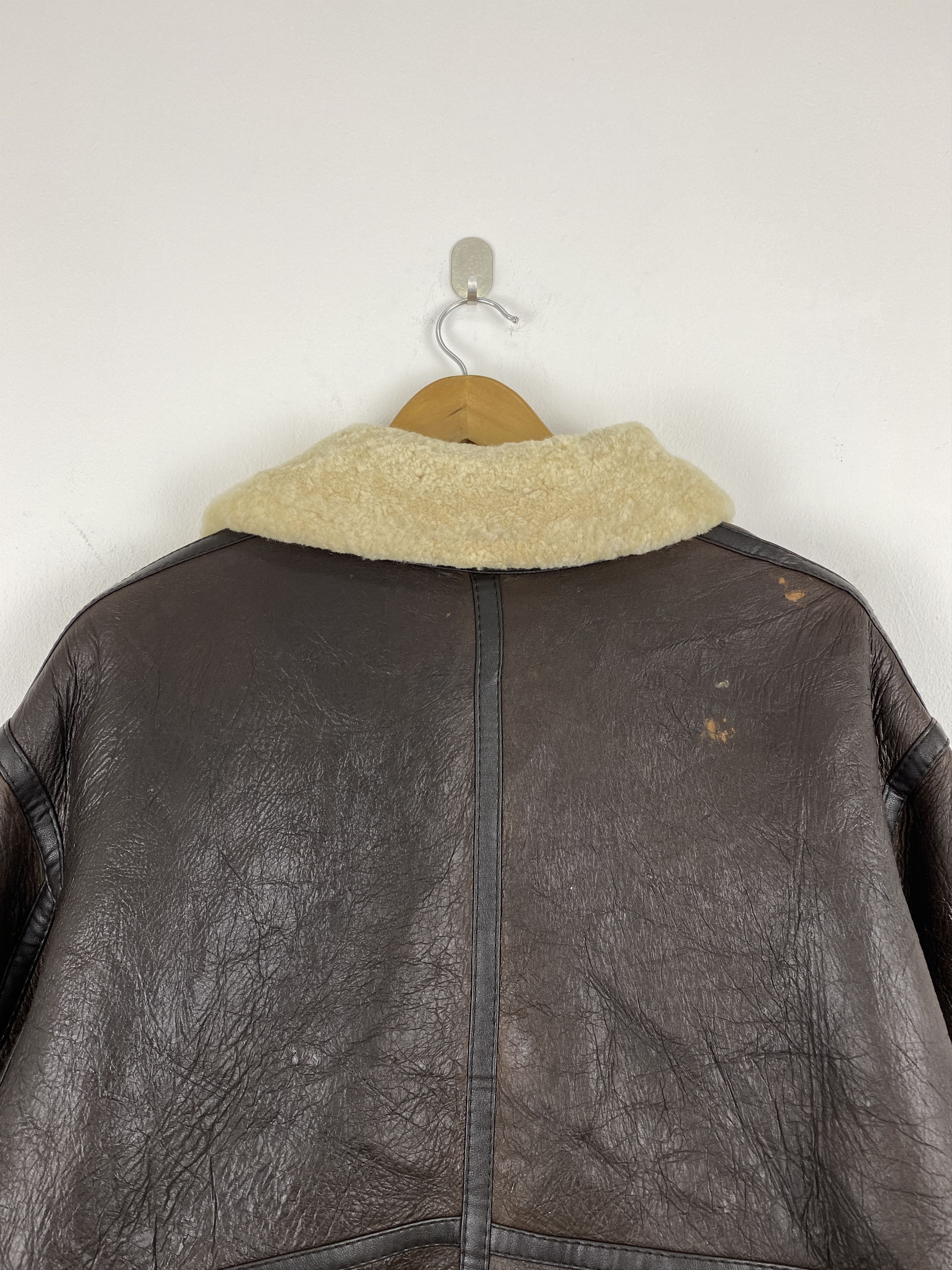 Leather Rare Military Air Force US Army B3 Shearling Jacket JZ0005 Size US M / EU 48-50 / 2 - 4 Thumbnail