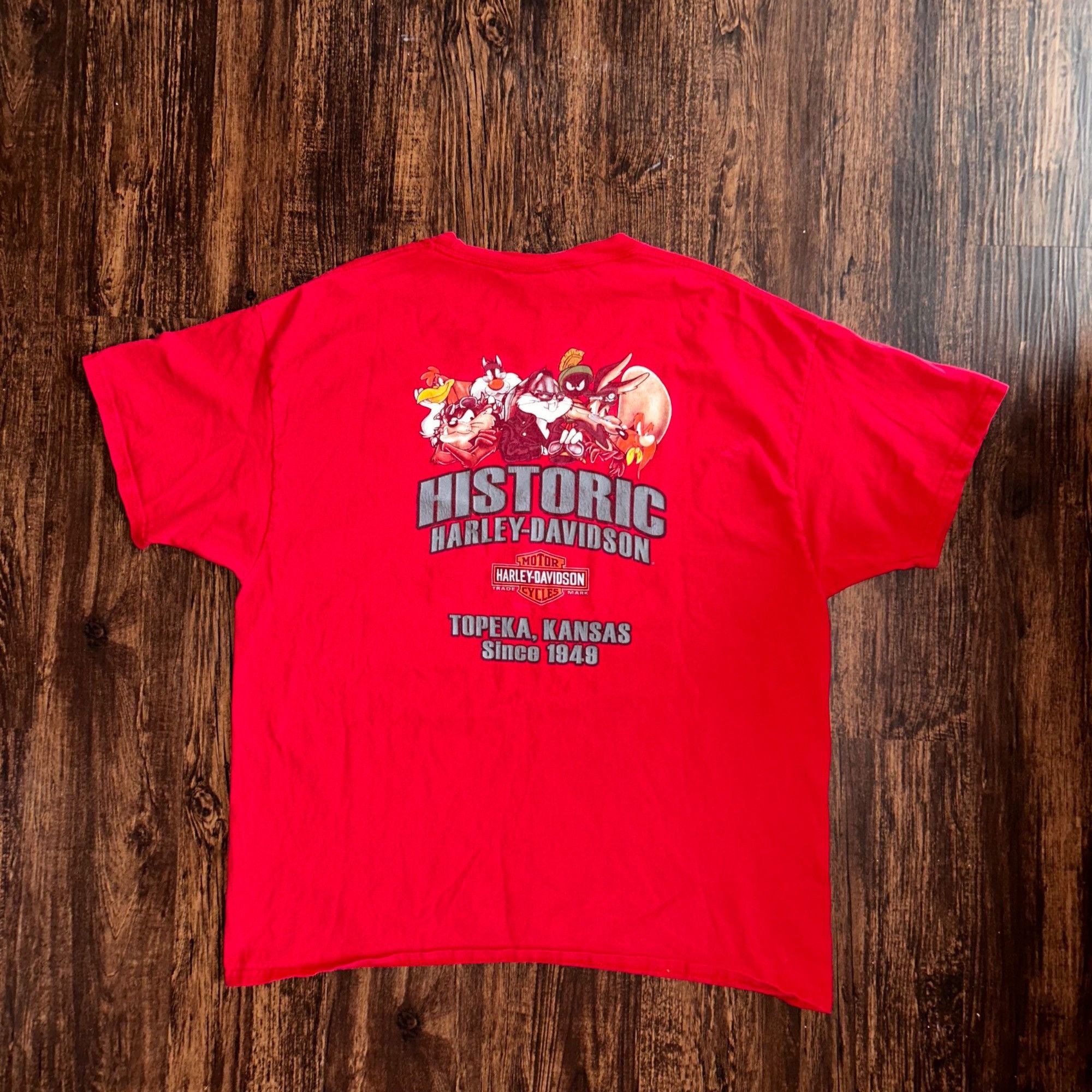 Harley Davidson Vintage/Y2K Looney Tunes Harley Davidson Shirt Size US XL / EU 56 / 4 - 4 Thumbnail