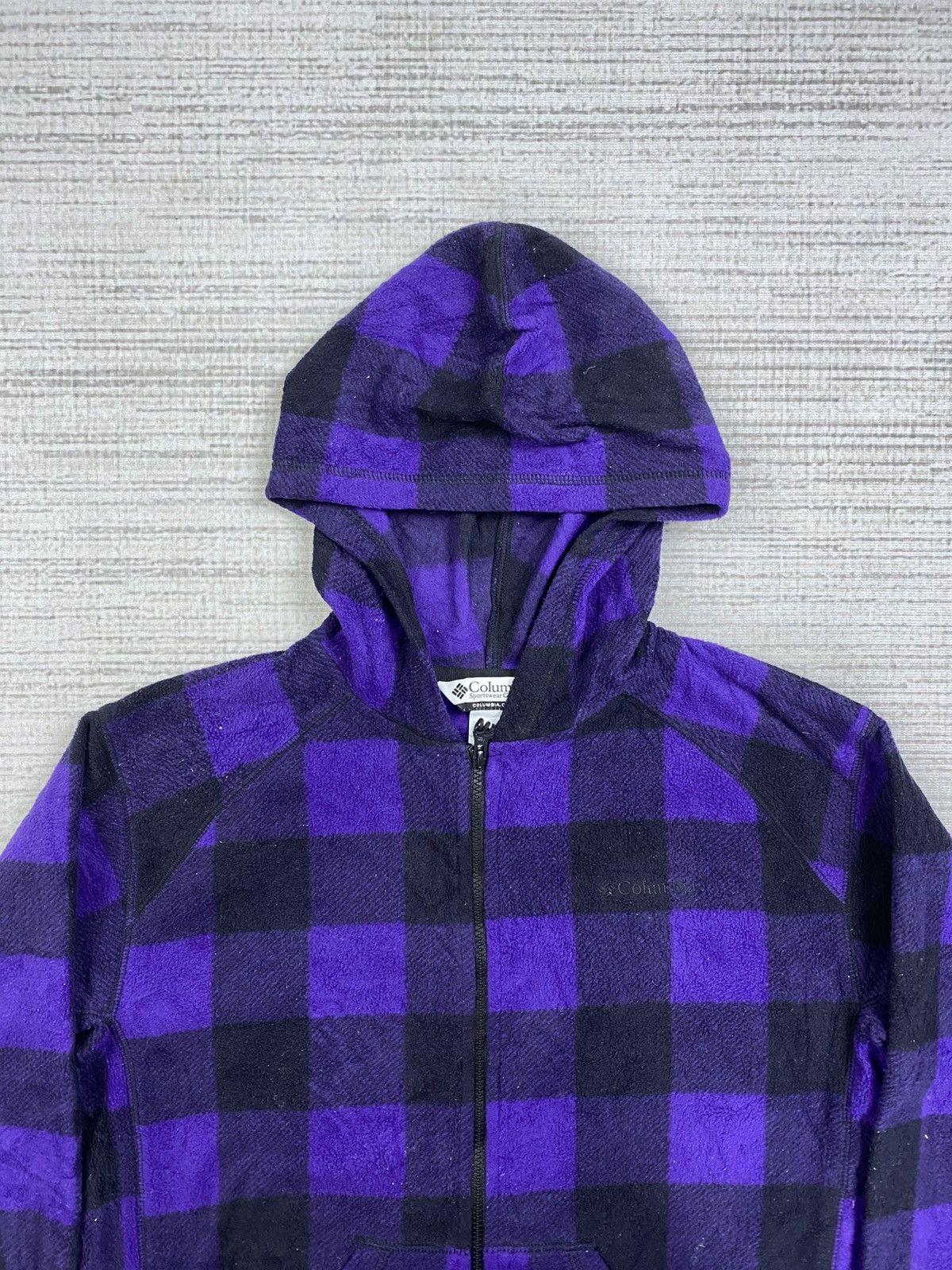 Columbia × Vintage Vtg Columbia Sportwear Company Block Check Fullzip Jacket Size US L / EU 52-54 / 3 - 5 Thumbnail