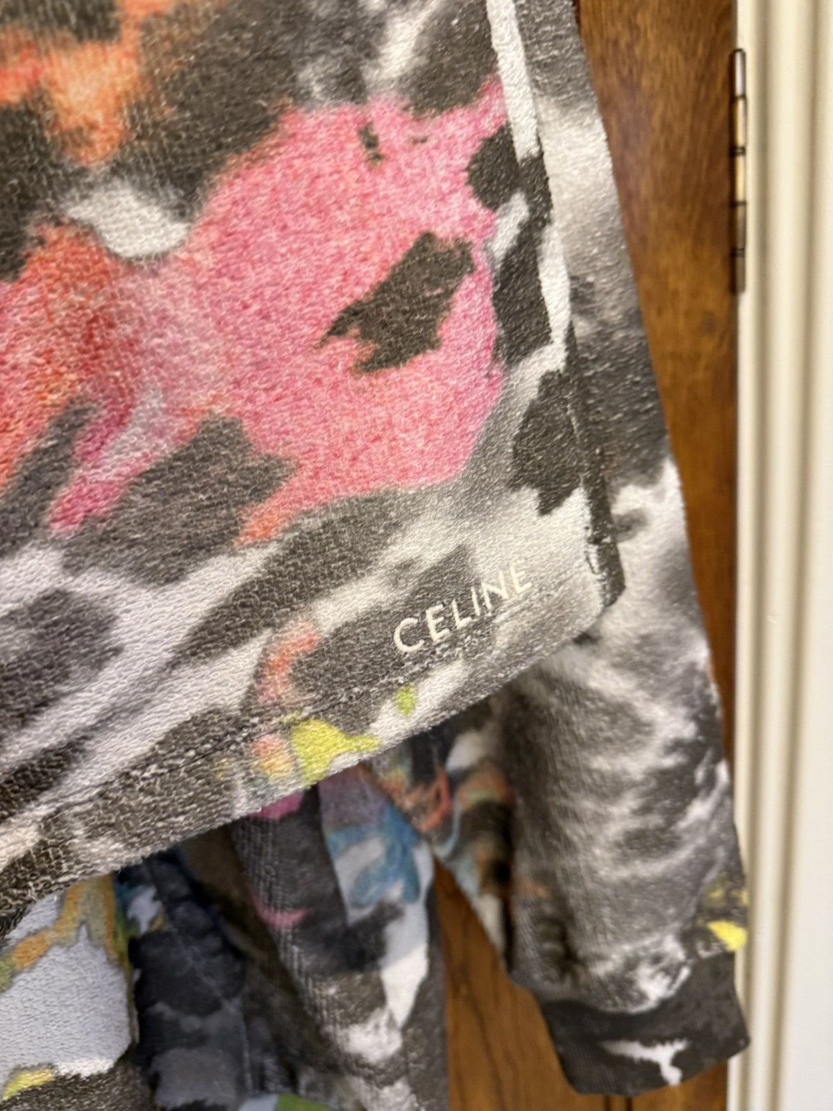 Celine $2.15k SS24 Celine tie dye tracksuit hoodie shorts Hedi Size US L / EU 52-54 / 3 - 7 Thumbnail