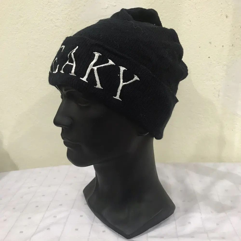 Japanese Brand Freaky Spellout Beanie Hat Size ONE SIZE - 3 Thumbnail