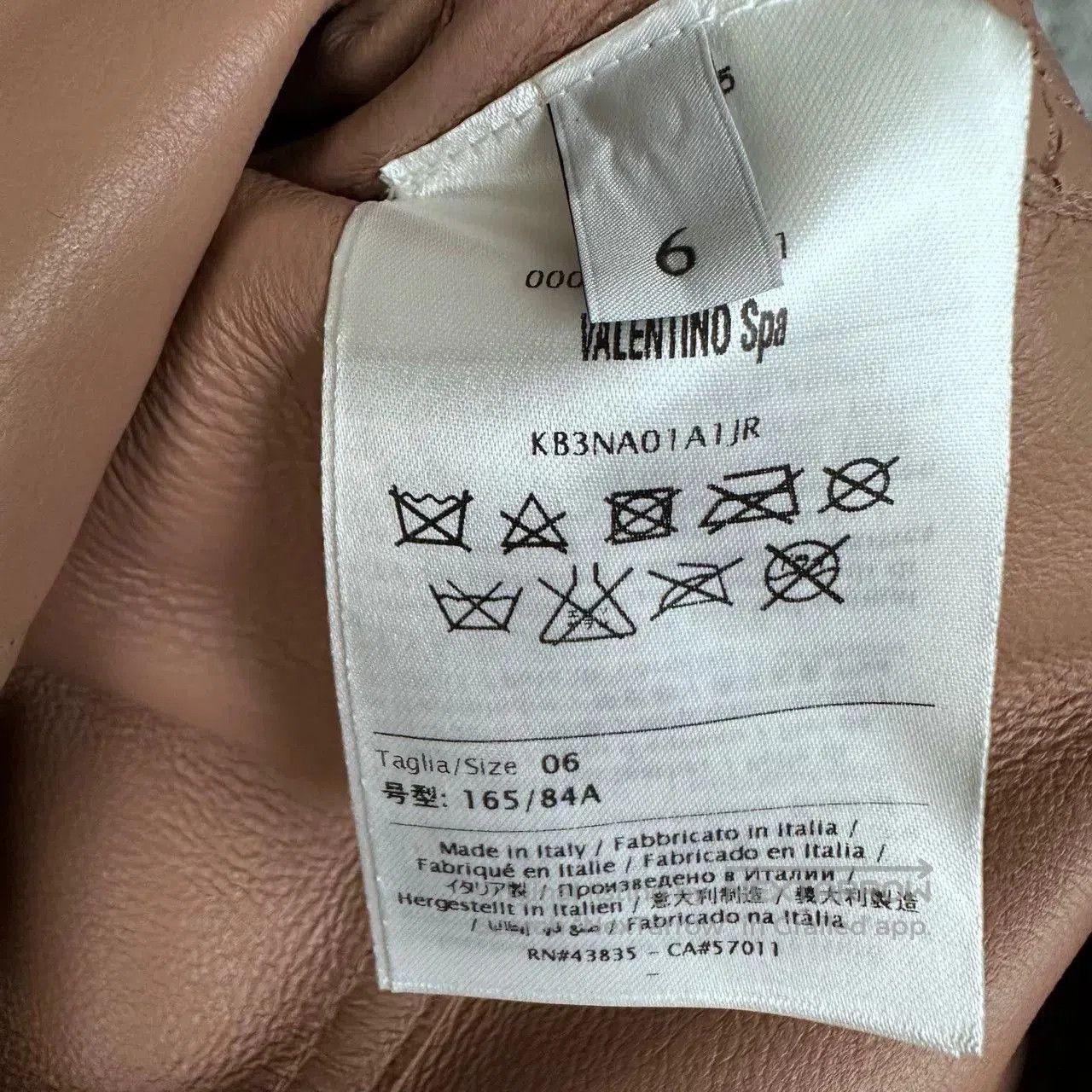 Valentino Valentino Lambskin Studded Leather Jacket. Size S / US 4 / IT 40 - 5 Thumbnail