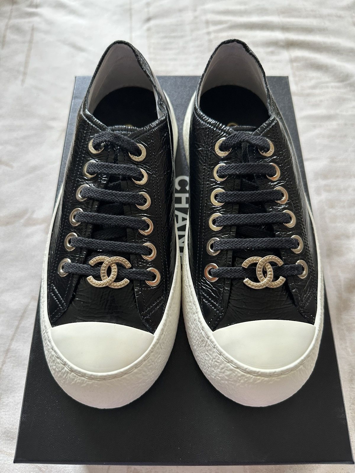 Chanel chanel round-toe chunky sneakers size 37.5 Size US 7.5 / IT 37.5 - 1 Thumbnail