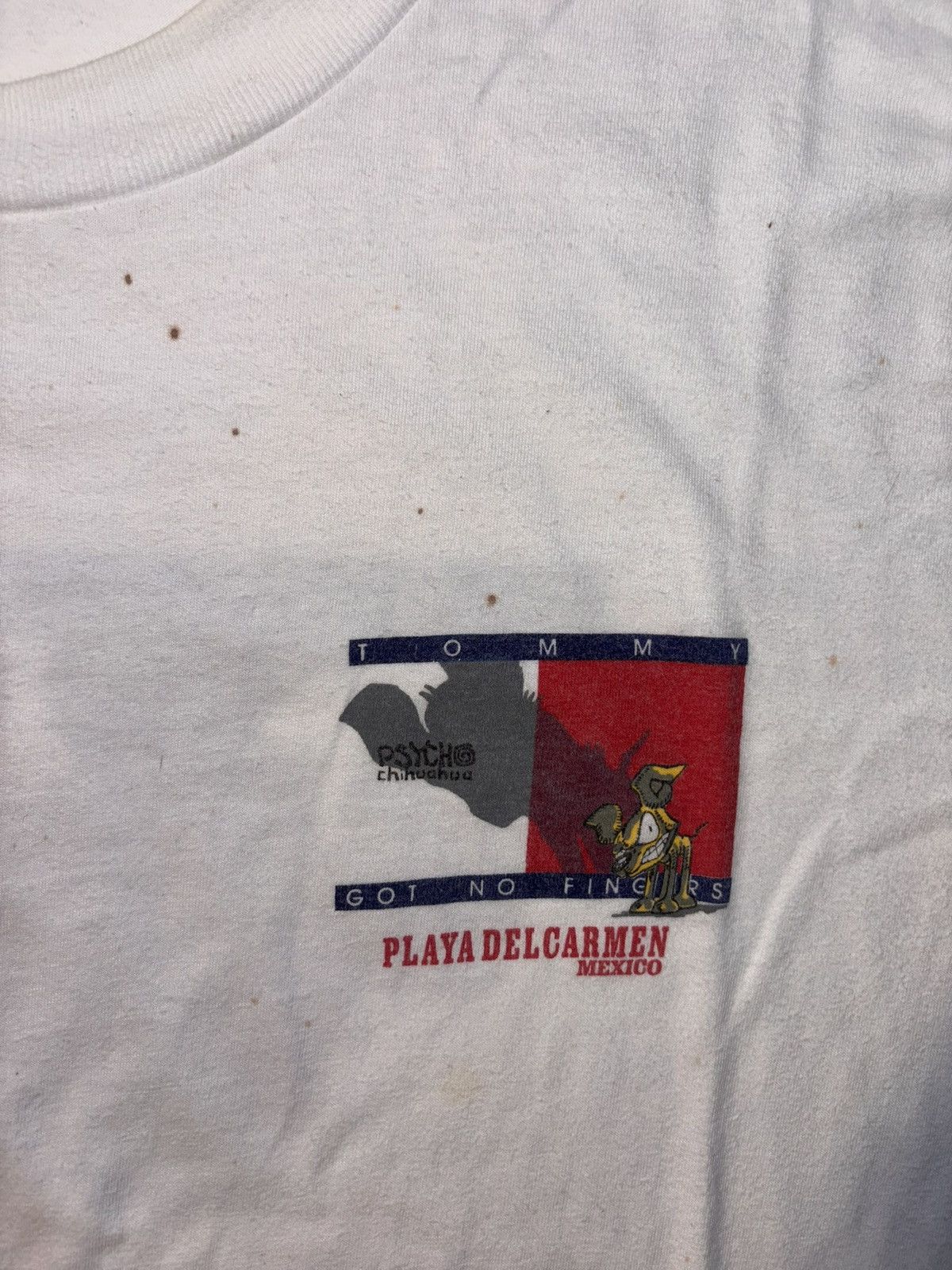 Tommy Hilfiger Vtg Psycho Chihuahua Mexico Tommy Hilfiger Parody Souvenir Size US XXL / EU 58 / 5 - 3 Thumbnail