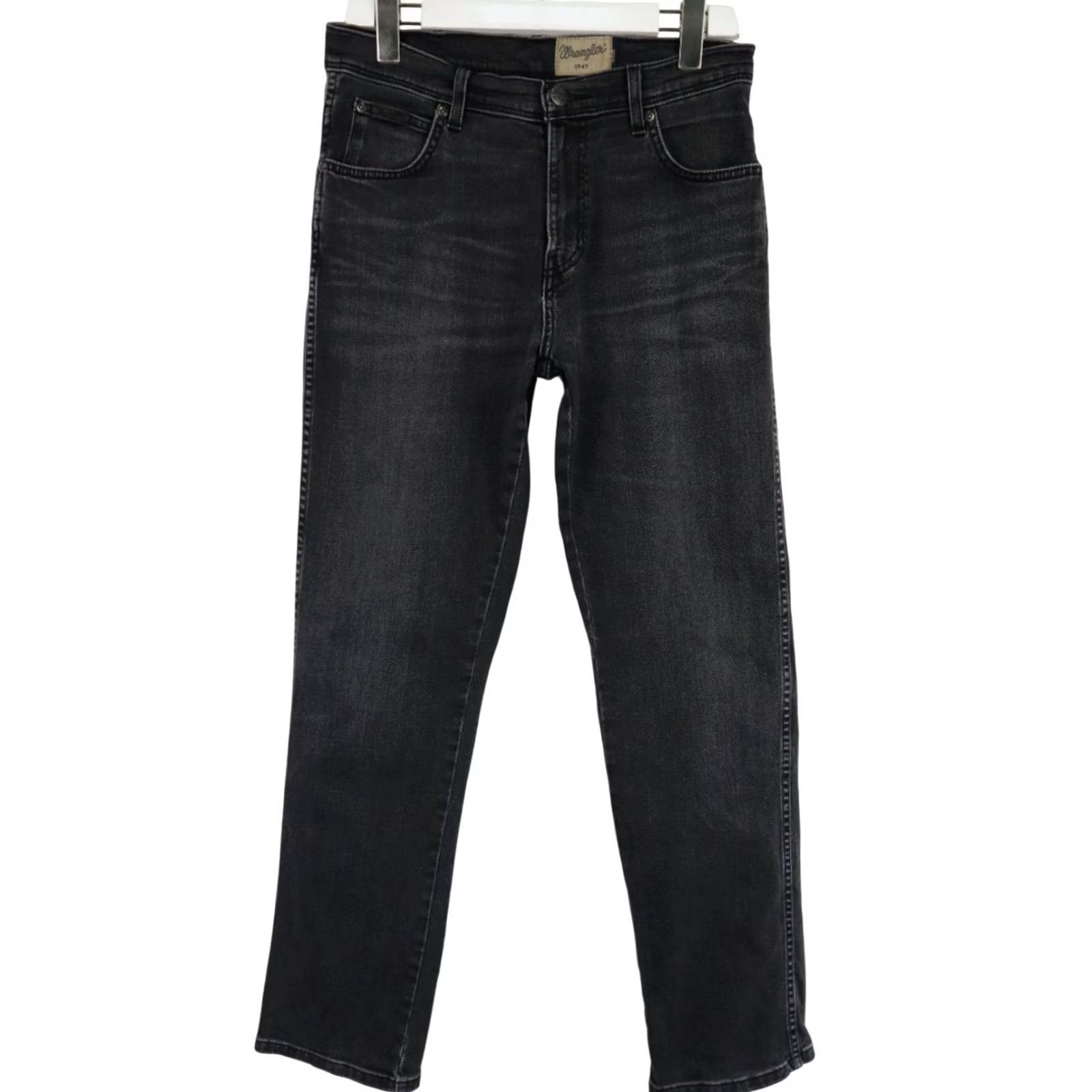 Wrangler WRANGLER Texas Stretch Jeans Men's W32/L32 Washed Black Whiskered Faded Zip Fly Size US 32 / EU 48 - 2 Thumbnail