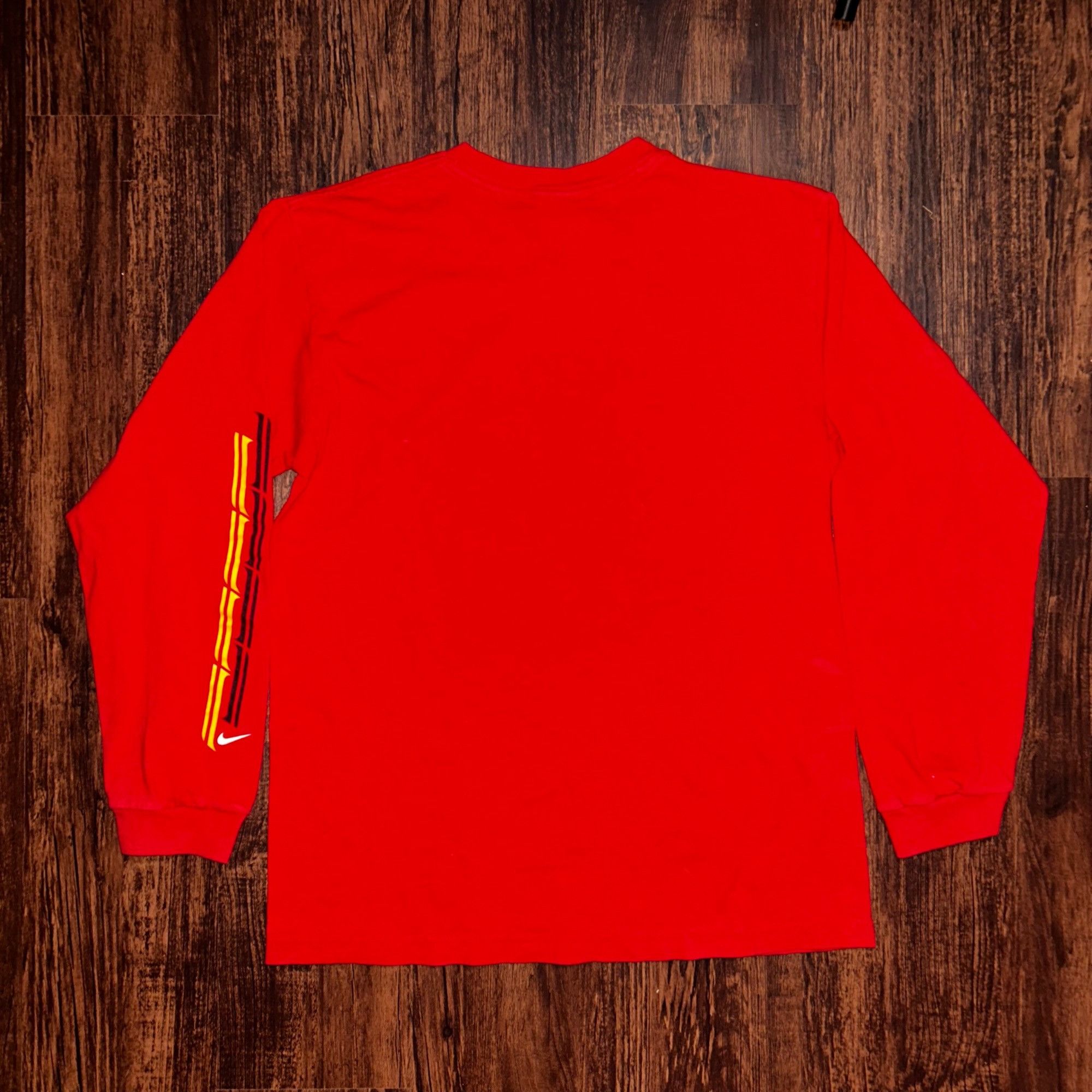 Nike Vintage/Y2K Nike Red Long Sleeve Shirt Size US L / EU 52-54 / 3 - 4 Thumbnail