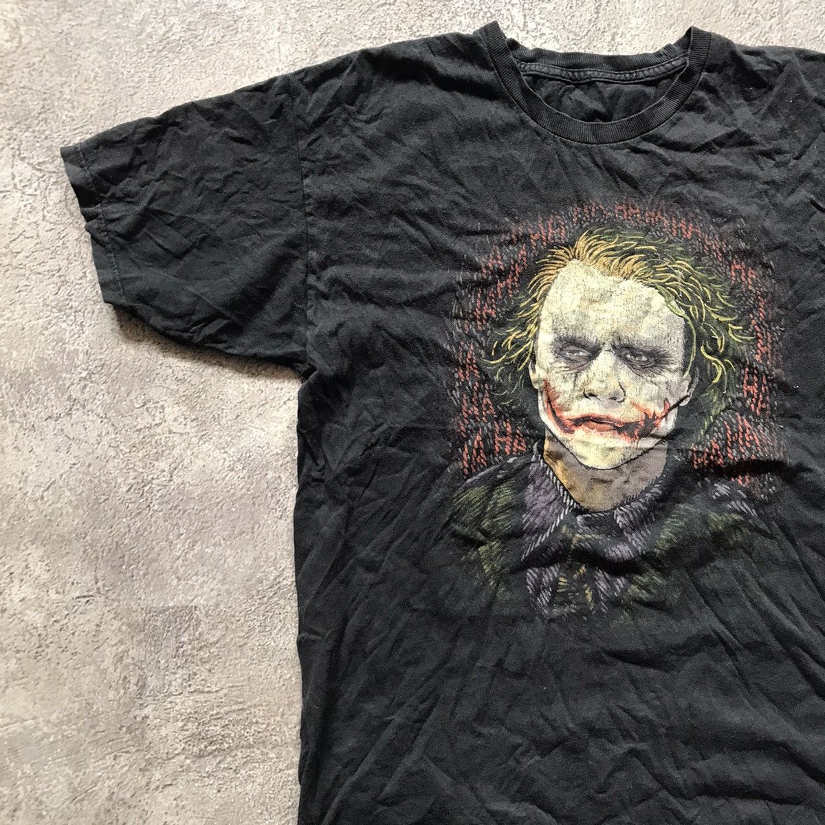 Vintage Vintage 90s Joker Graphic Tee Sun Faded Horror Grunge Slim L Size US L / EU 52-54 / 3 - 4 Thumbnail