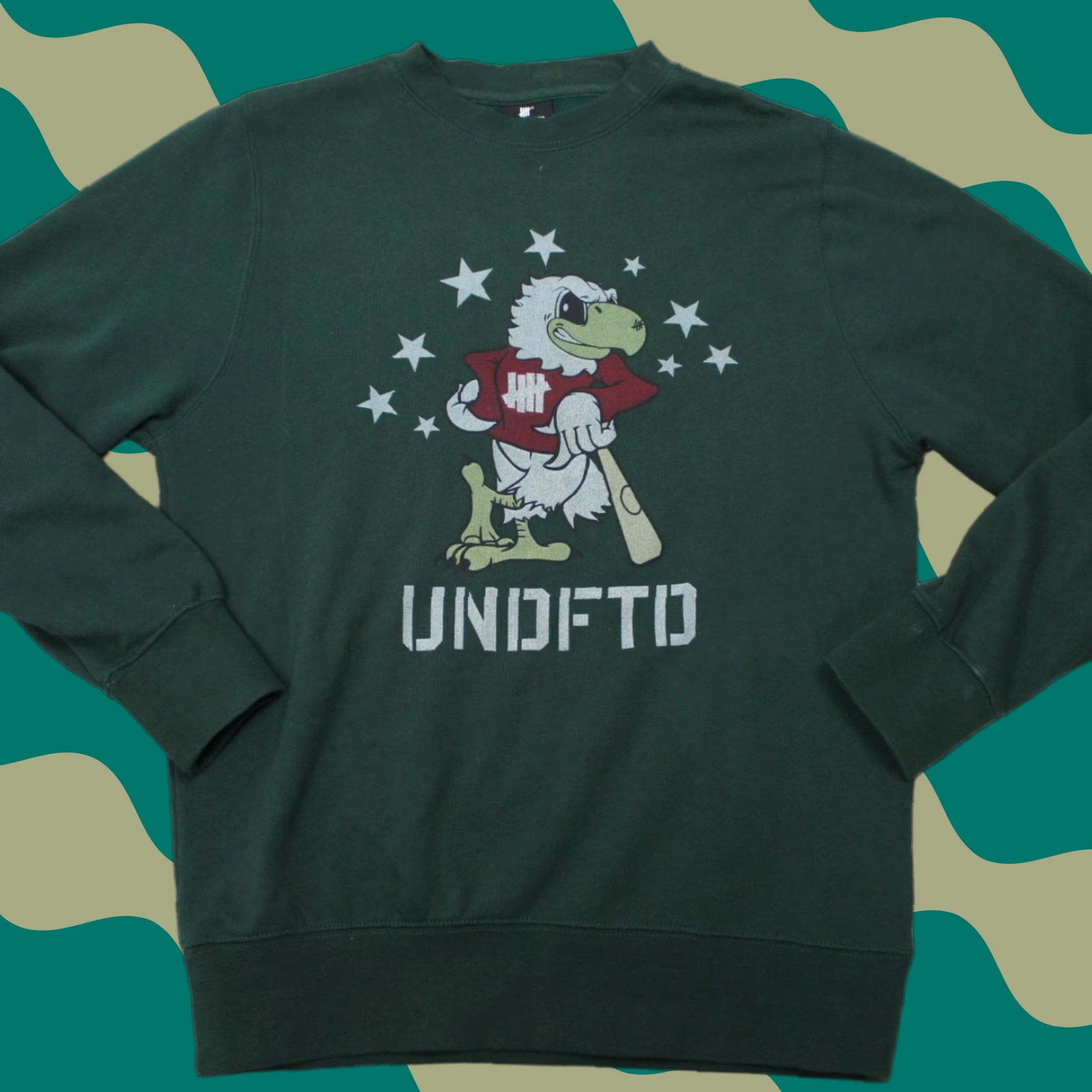 Undefeated Undefeated Sweatshirt Men S Green L/S Pullover Crewneck Logo 90s Style Regular Fit Vintage: No Size US S / EU 44-46 / 1 - 1 Thumbnail
