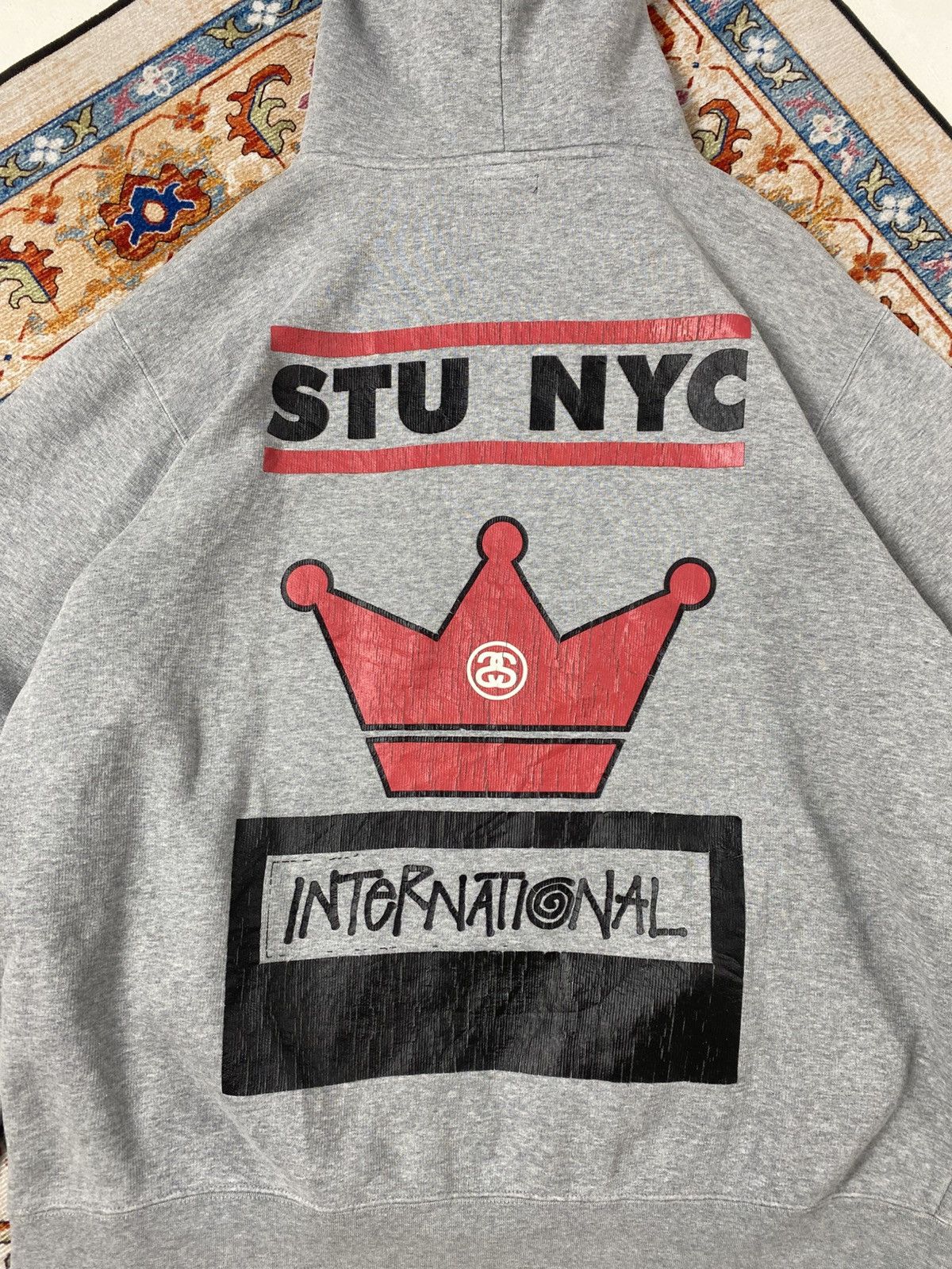 Stussy Vintage Stussy Rip Off Run DMC Hooded Size US XL / EU 56 / 4 - 10 Thumbnail