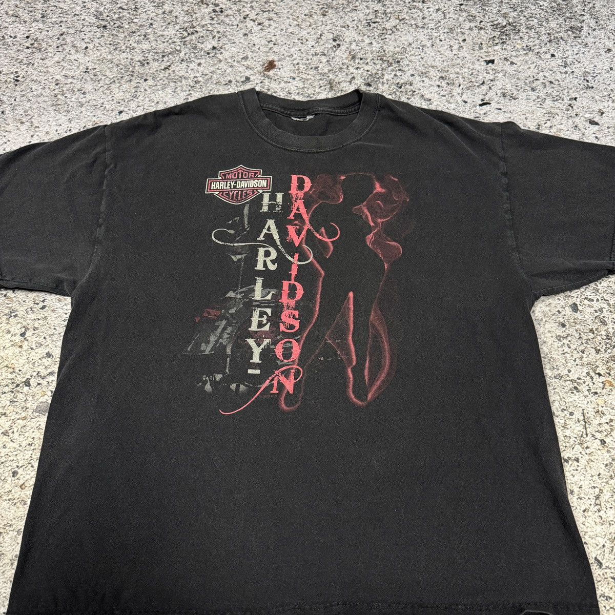 Harley Davidson Thrashed Faded Harley Girl Shirt ERD Grunge Pornstar WCC Size US L / EU 52-54 / 3 - 5 Thumbnail