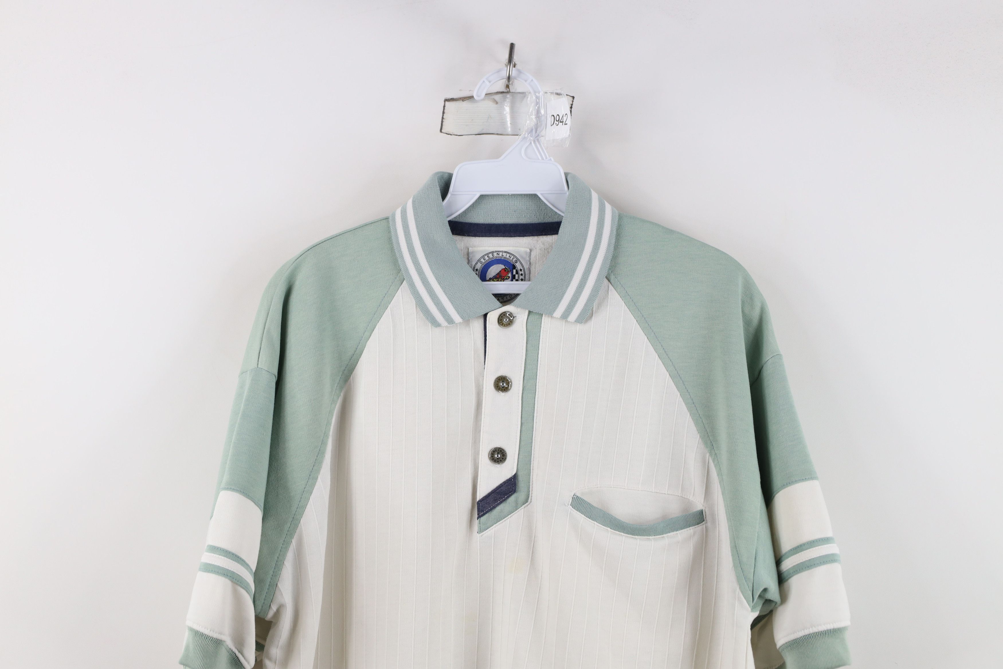 Vintage Vintage 90s Streetwear Striped Pullover Polo Shirt Mob Size US L / EU 52-54 / 3 - 2 Thumbnail