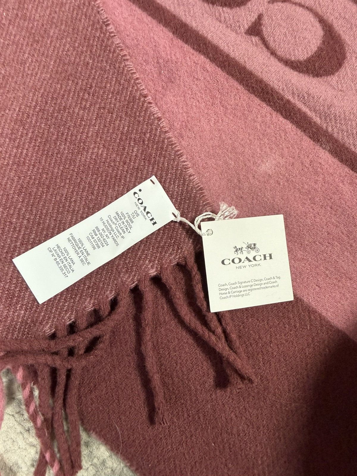 Coach BNWT Coach Varsity Strip Oversized Muffler Wool Scarf Size ONE SIZE - 3 Thumbnail