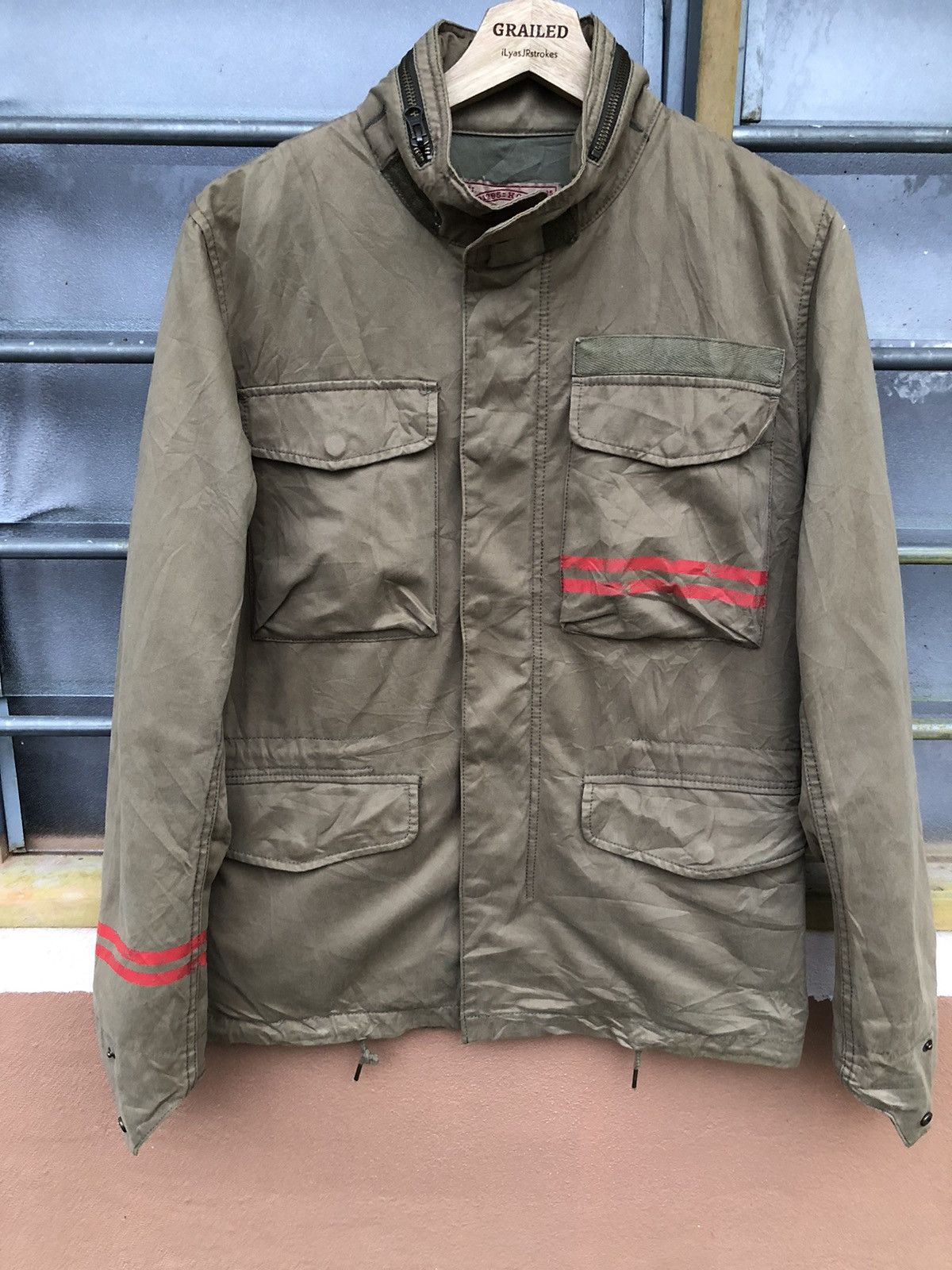 291295=Homme Vintage 291295 Homme Style Militiry Jacket Size US M / EU 48-50 / 2 - 6 Thumbnail
