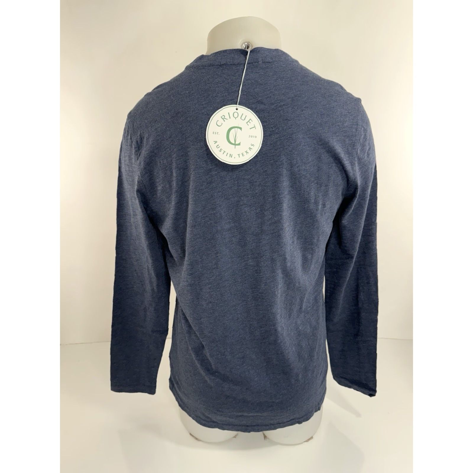 Vintage CRIQUET Pullover Henley Lightweight Mens S Sweater Blue CQ39 Size US S / EU 44-46 / 1 - 3 Thumbnail