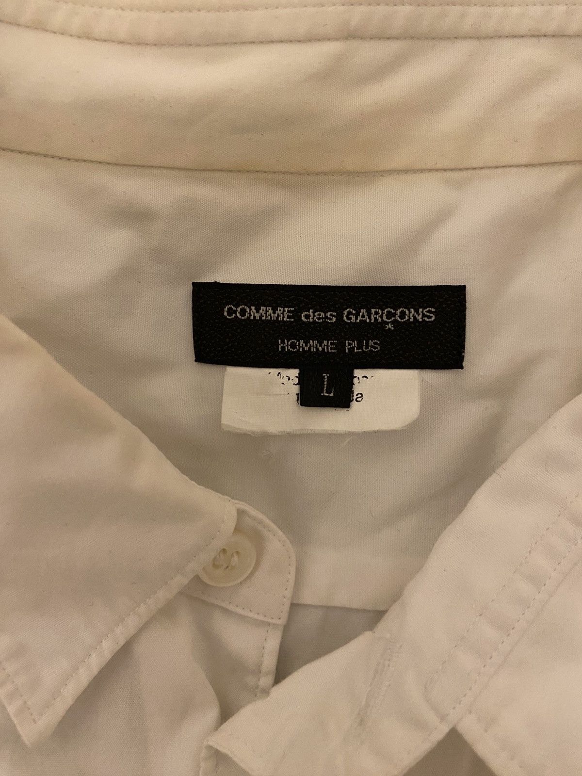 Comme des Garcons Homme Plus Cdghp+ Pleated white shirt Size US L / EU 52-54 / 3 - 2 Thumbnail