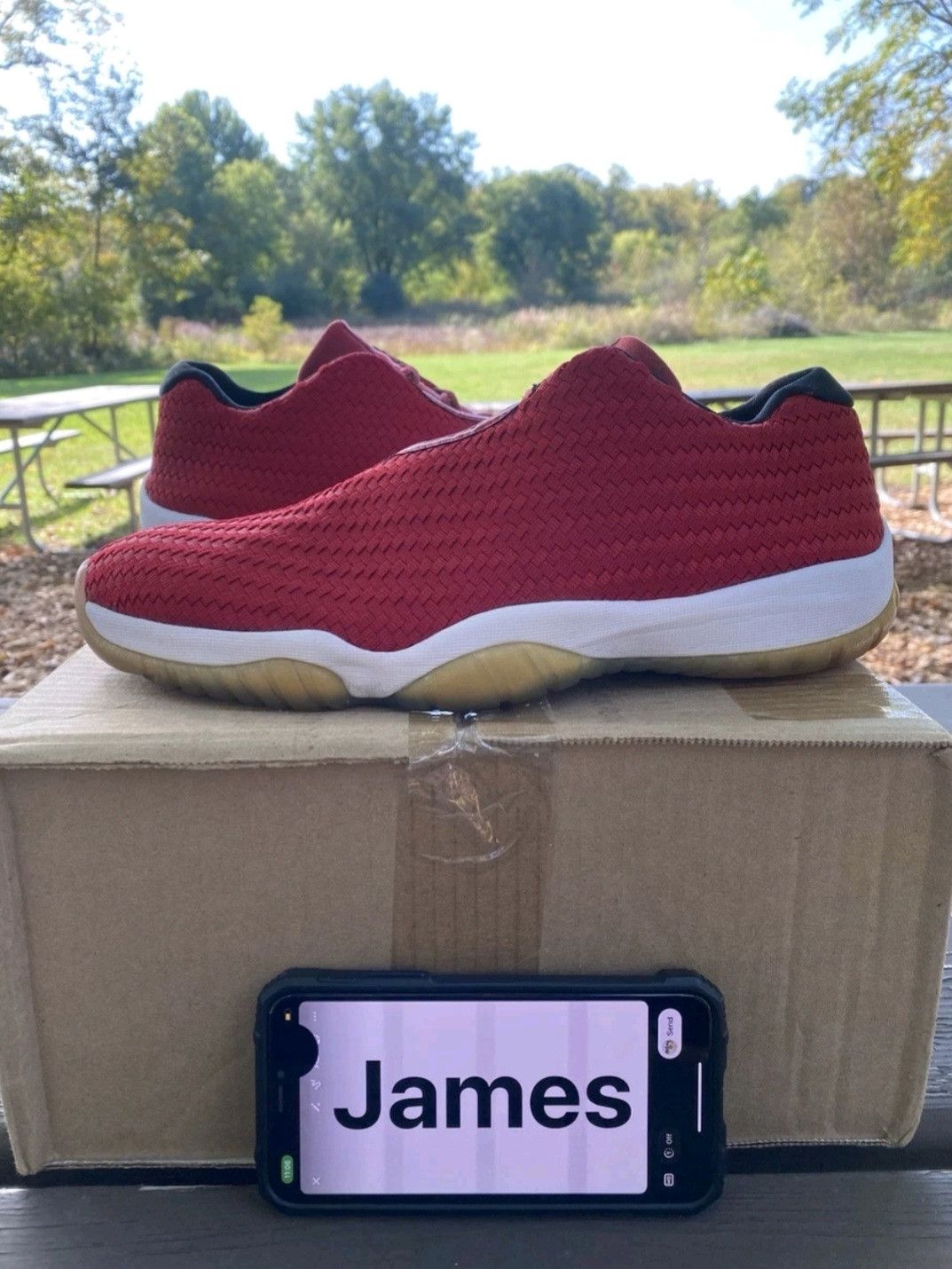 Jordan Brand Nike Air Jordan Future Low Gym Red White Size 12 Men Size US 12 / EU 45 - 1 Thumbnail