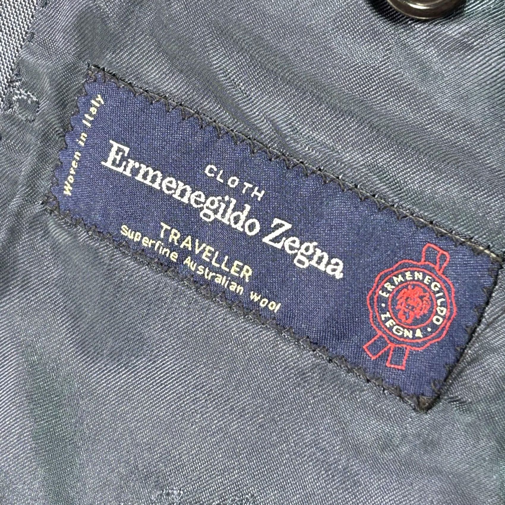 Ermenegildo Zegna Ermenegildo Zegna Suit Jacket Mens 40 Short Blue Wool Traveler Slim Fit Italy Size US 40 / EU 56 - 4 Thumbnail