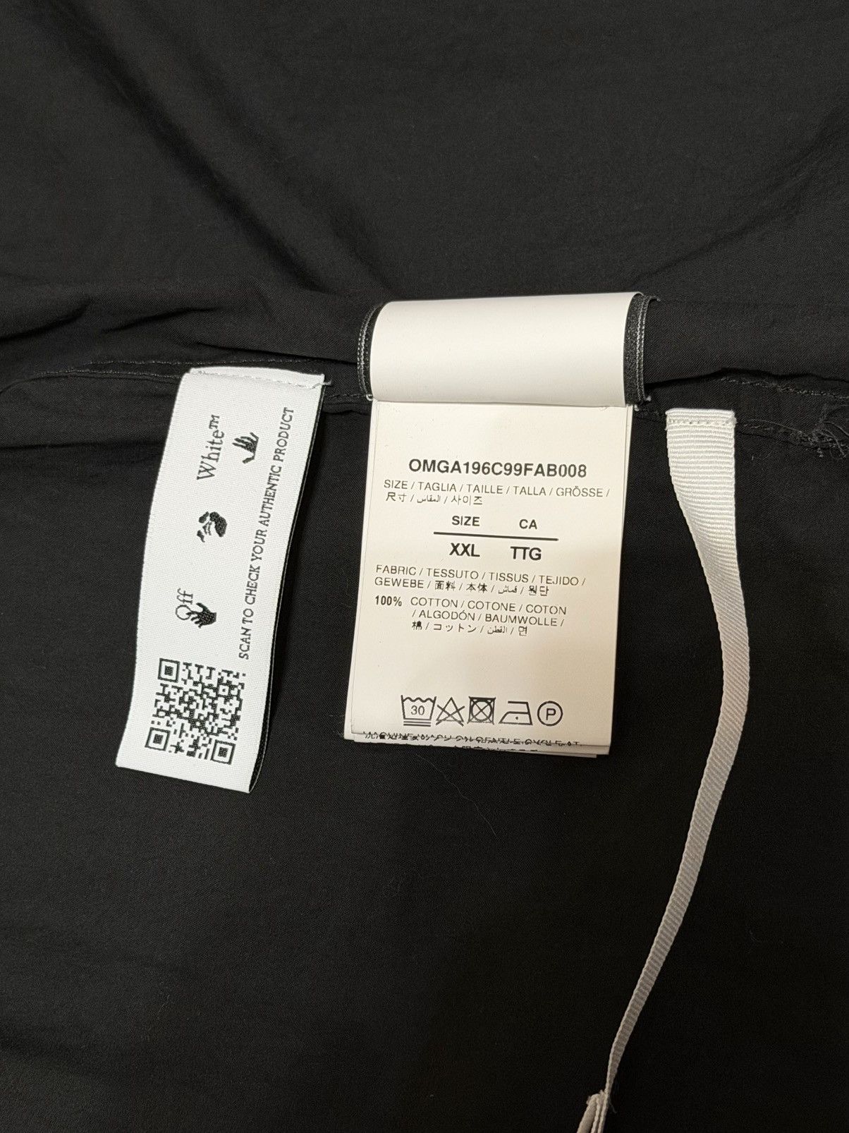 Off-White Off-White logo-embroidered black button up Size US L / EU 52-54 / 3 - 8 Thumbnail