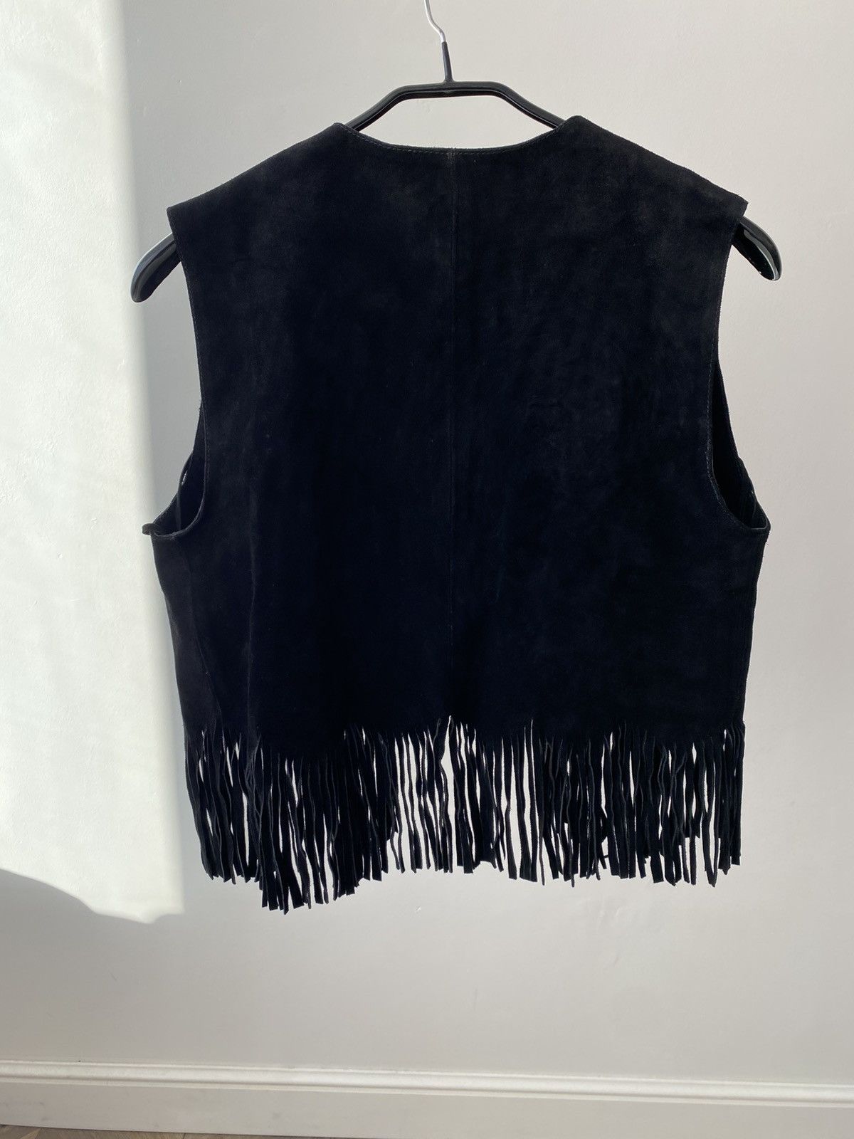 Stars & Stripes Vintage Stars & Stripes Western Fringes Vest Leather 90s Size US M / EU 48-50 / 2 - 7 Thumbnail