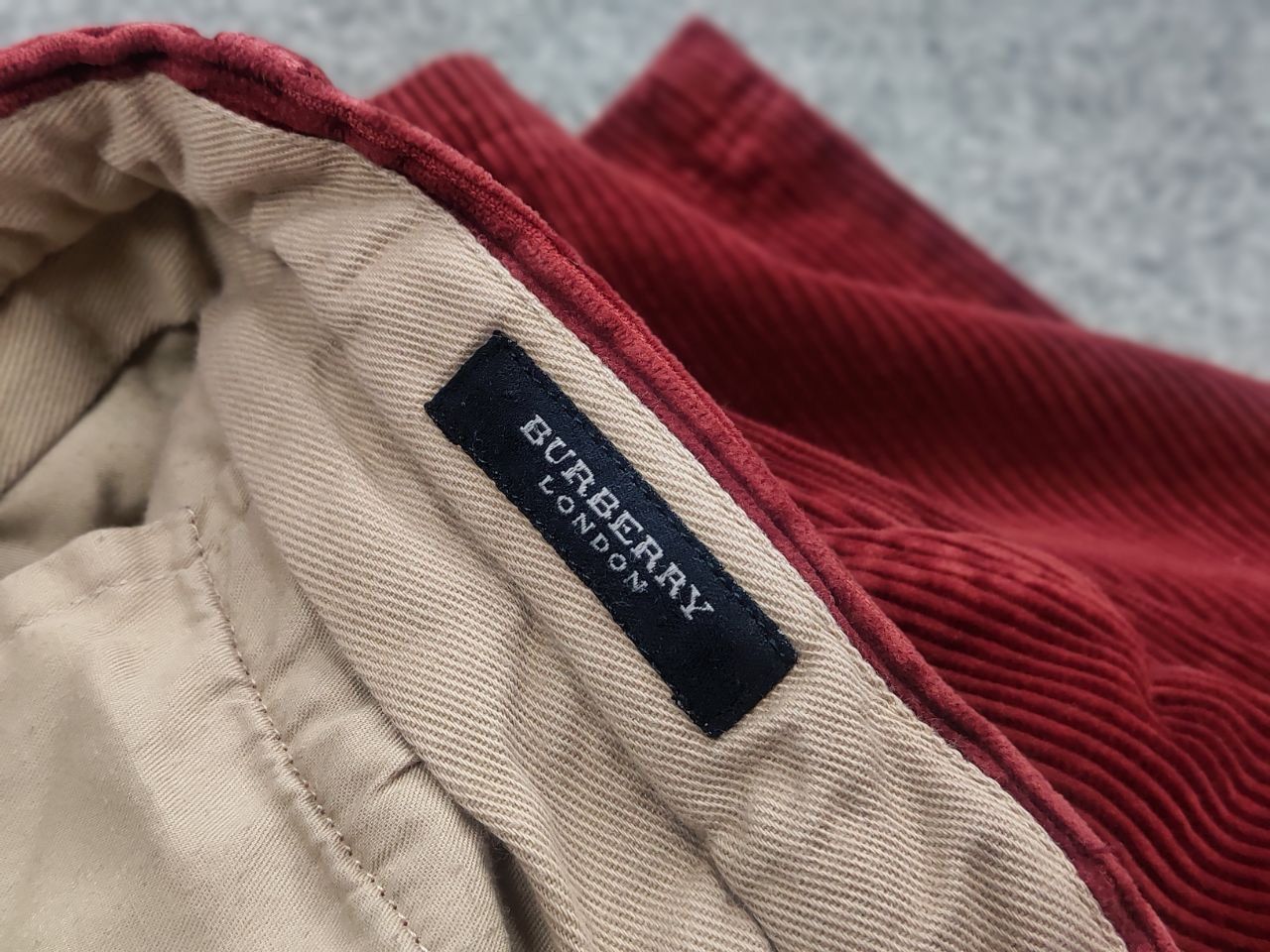 Burberry Burberry London Vintage Corduroy Dark Red Trouser Pants Size US 34 / EU 50 - 17 Thumbnail