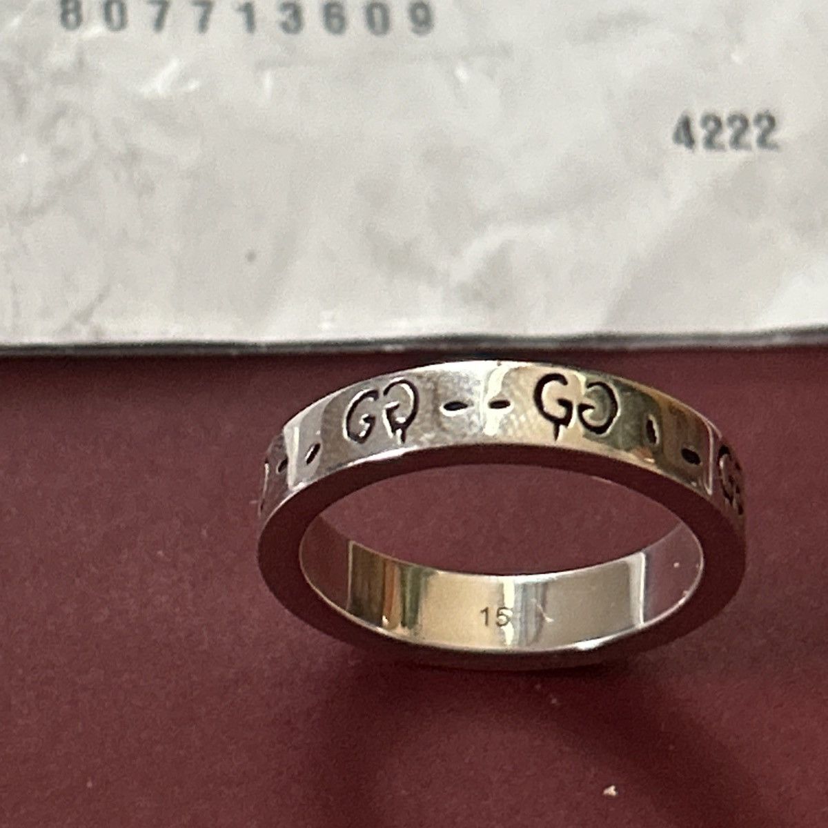 Gucci Gucci GG Ghost Costume Ring Silver Ag925 477932 Size ONE SIZE - 6 Thumbnail