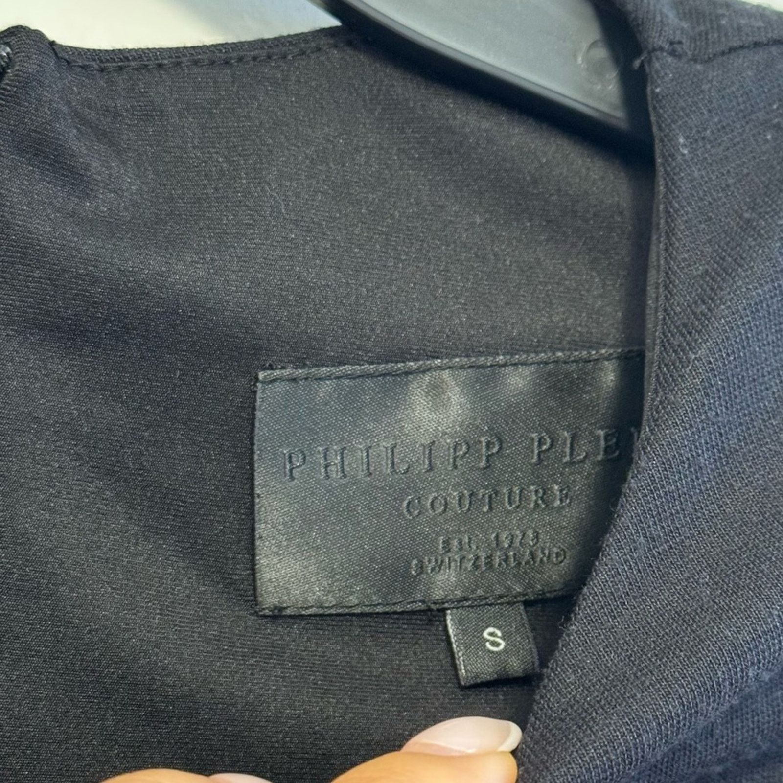 Philipp Plein Black Mini Dress, Size S