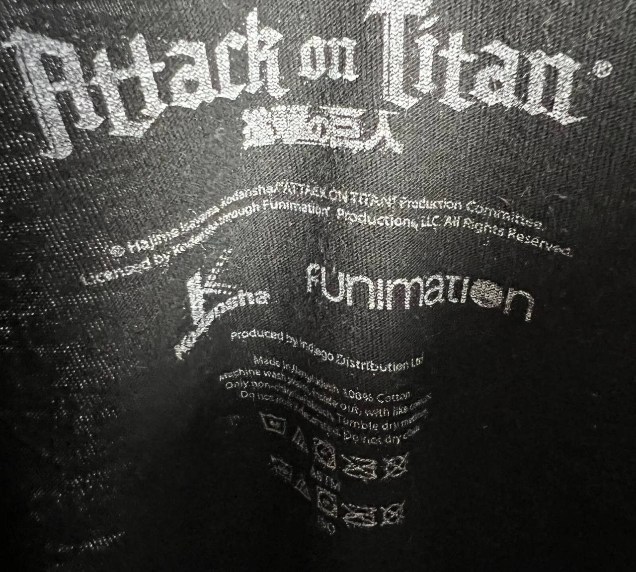 Anime Attack On Titan Tee Men's Size M Short Sleeve Size US M / EU 48-50 / 2 - 3 Thumbnail