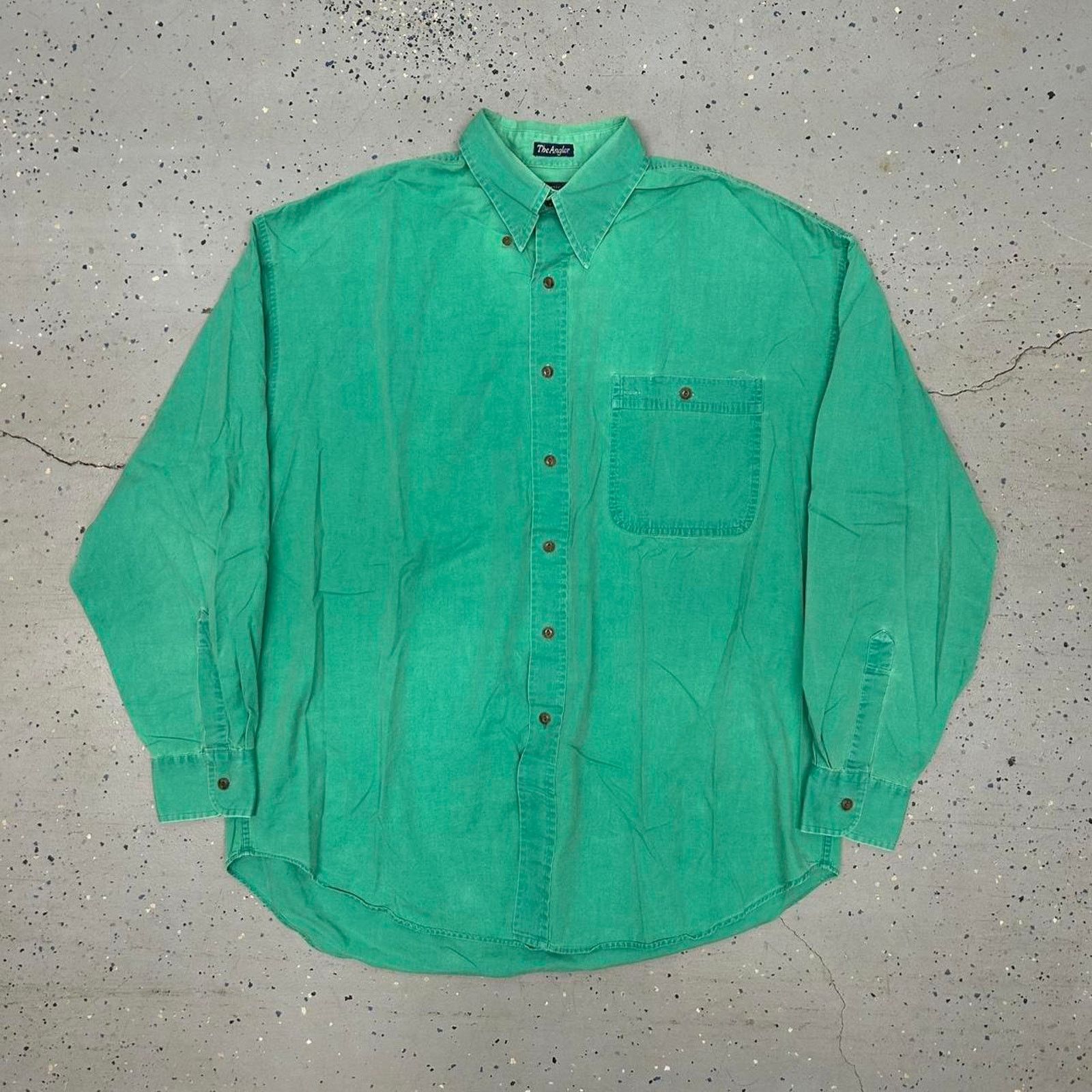 Abercrombie & Fitch VTG Abercrombie & Fitch Green cotton button-up shirt Size US L / EU 52-54 / 3 - 1 Thumbnail
