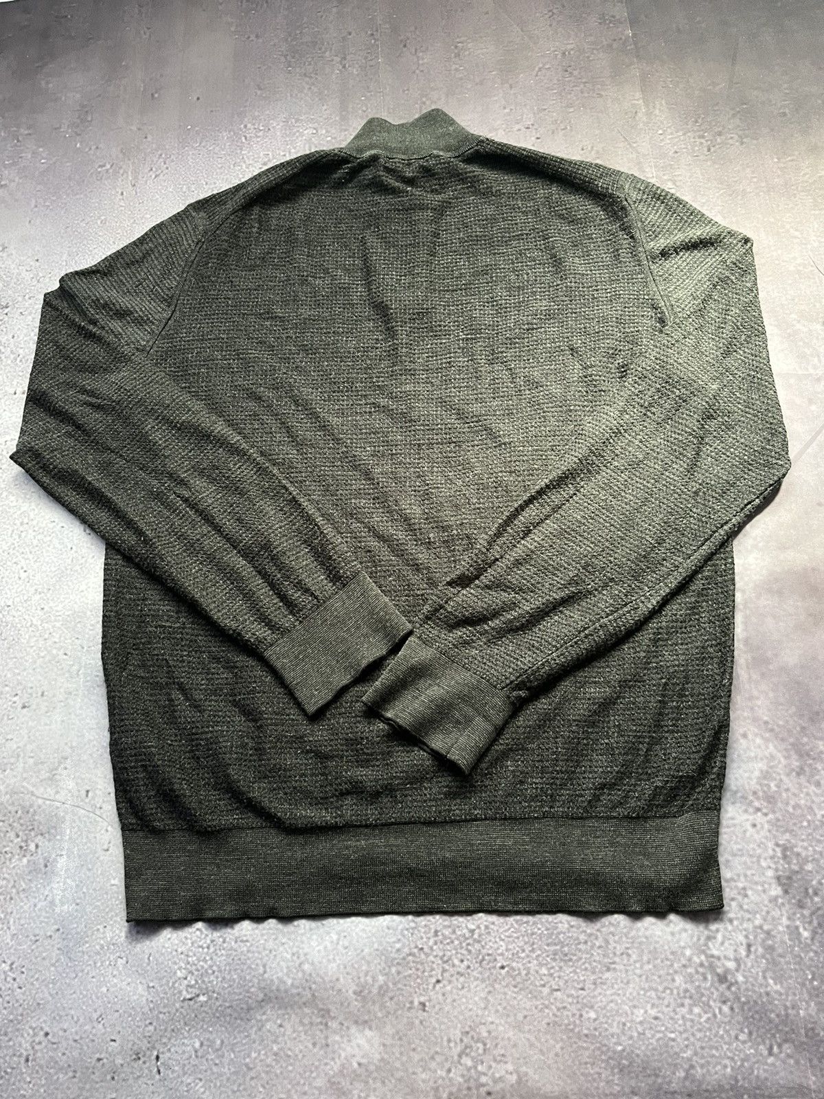 Ermenegildo Zegna Ermenegildo Zegna Zip 1\4 Grey Wool 100% Size US L / EU 52-54 / 3 - 3 Thumbnail