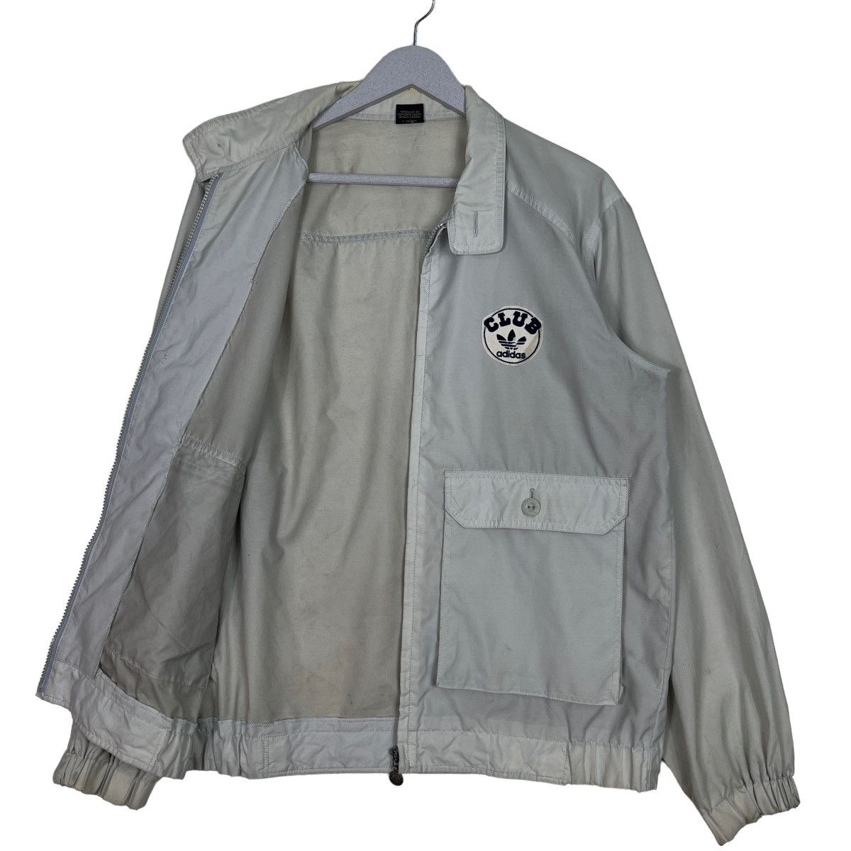 Adidas × Vintage 🔥 80s ADIDAS CLUB LIGHT NYLON JACKET MADE IN JAPAN Size US M / EU 48-50 / 2 - 9 Thumbnail