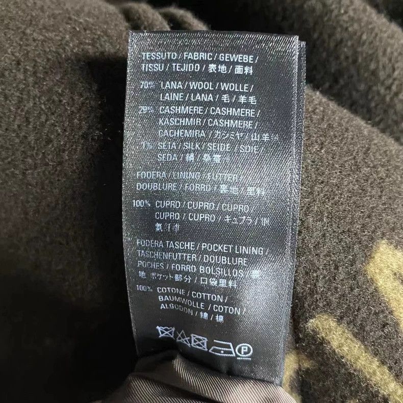 Balenciaga Balenciaga Brown coat with full printed logo Size US S / EU 44-46 / 1 - 6 Thumbnail