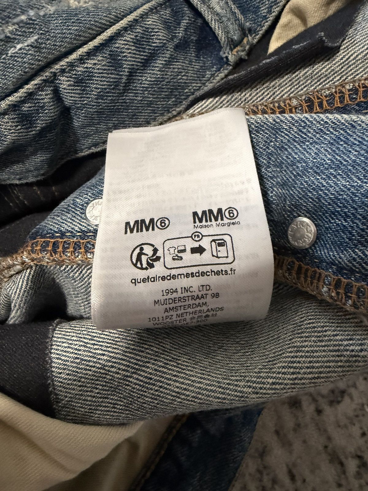 Maison Margiela × Supreme Supreme x MM6 Maison Margiela Distressed Loose Fit Jeans Size US 34 / EU 50 - 13 Thumbnail