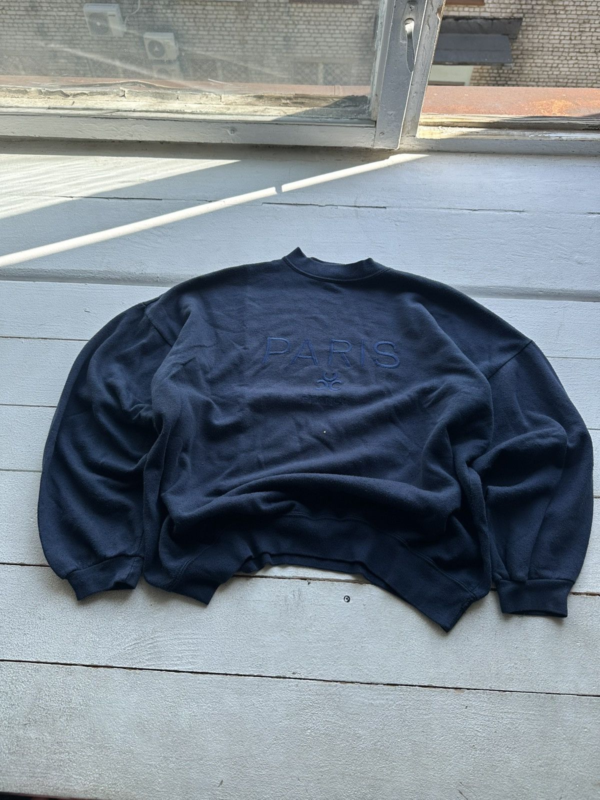 🚨90s PARIS FRANCE Big Logo Oversized Sweatshirt y2k rare