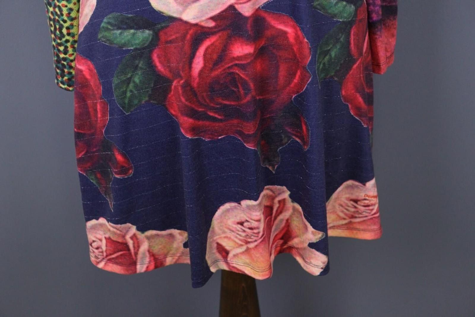 Desigual Desigual Multicolor Floral Bodycon A-Line Mini Dress Size L Size L / US 10 / IT 46 - 2 Thumbnail