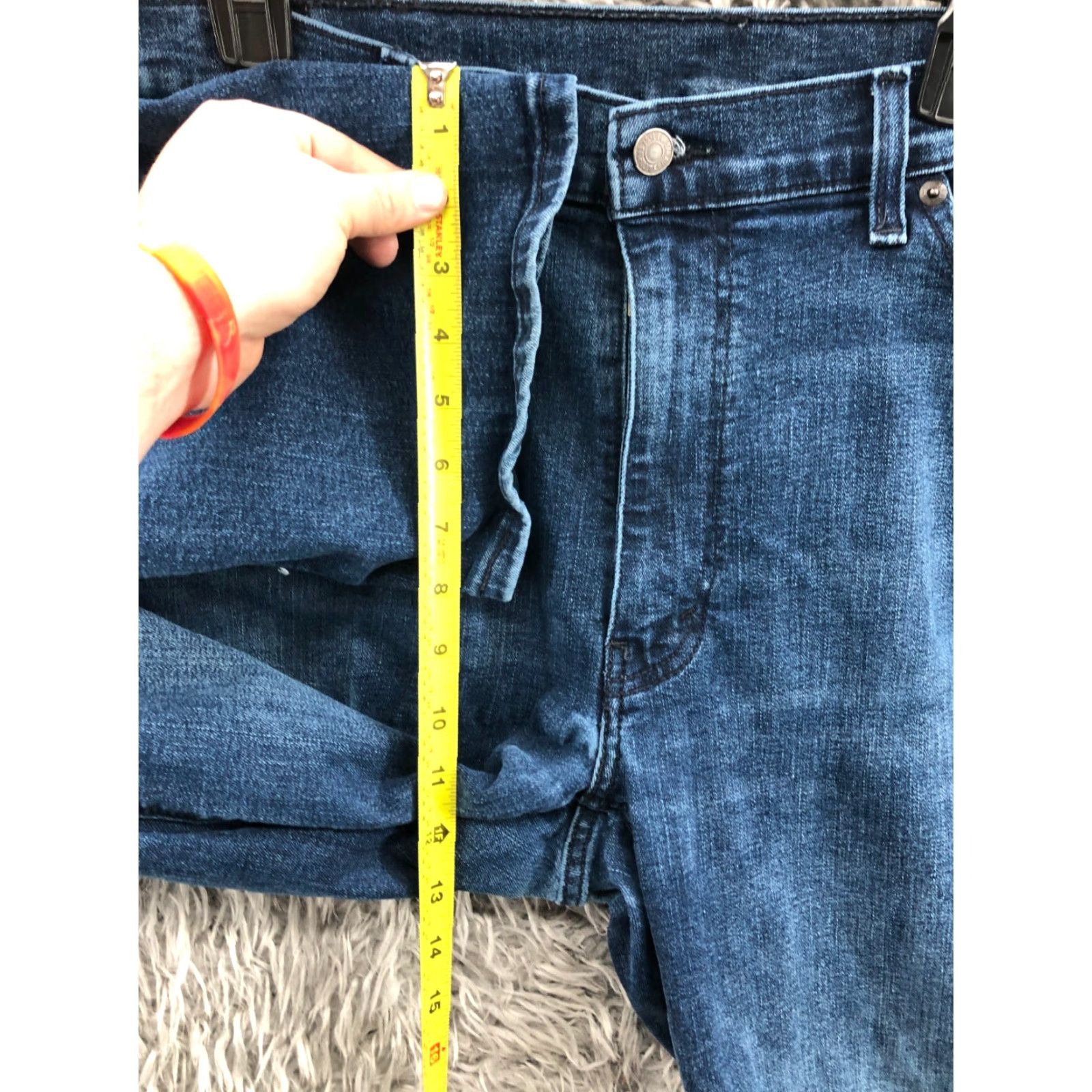 Levi's Levi's 541 Athletic Taper Jeans Size 38x32 Mens Mid Rise Medium Wash Blue Jeans Distressed No Authentic N/A Size US 38 / EU 54 - 4 Thumbnail