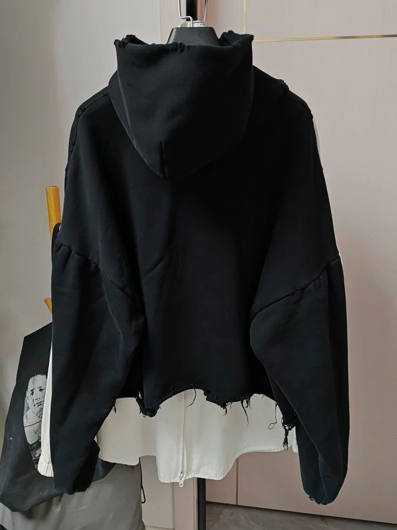 Balenciaga Balenciaga Double Ring Frayed Hoodie 24SS-2506 Size US S / EU 44-46 / 1 - 2 Thumbnail