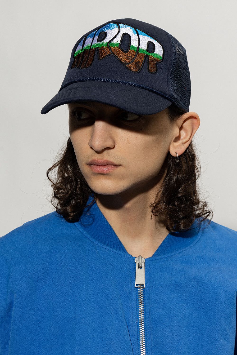 Who Decides War o1gr1nt0525 Size: OS / MRDR Trucker Cap / Hat in Navy Size ONE SIZE - 2 Thumbnail