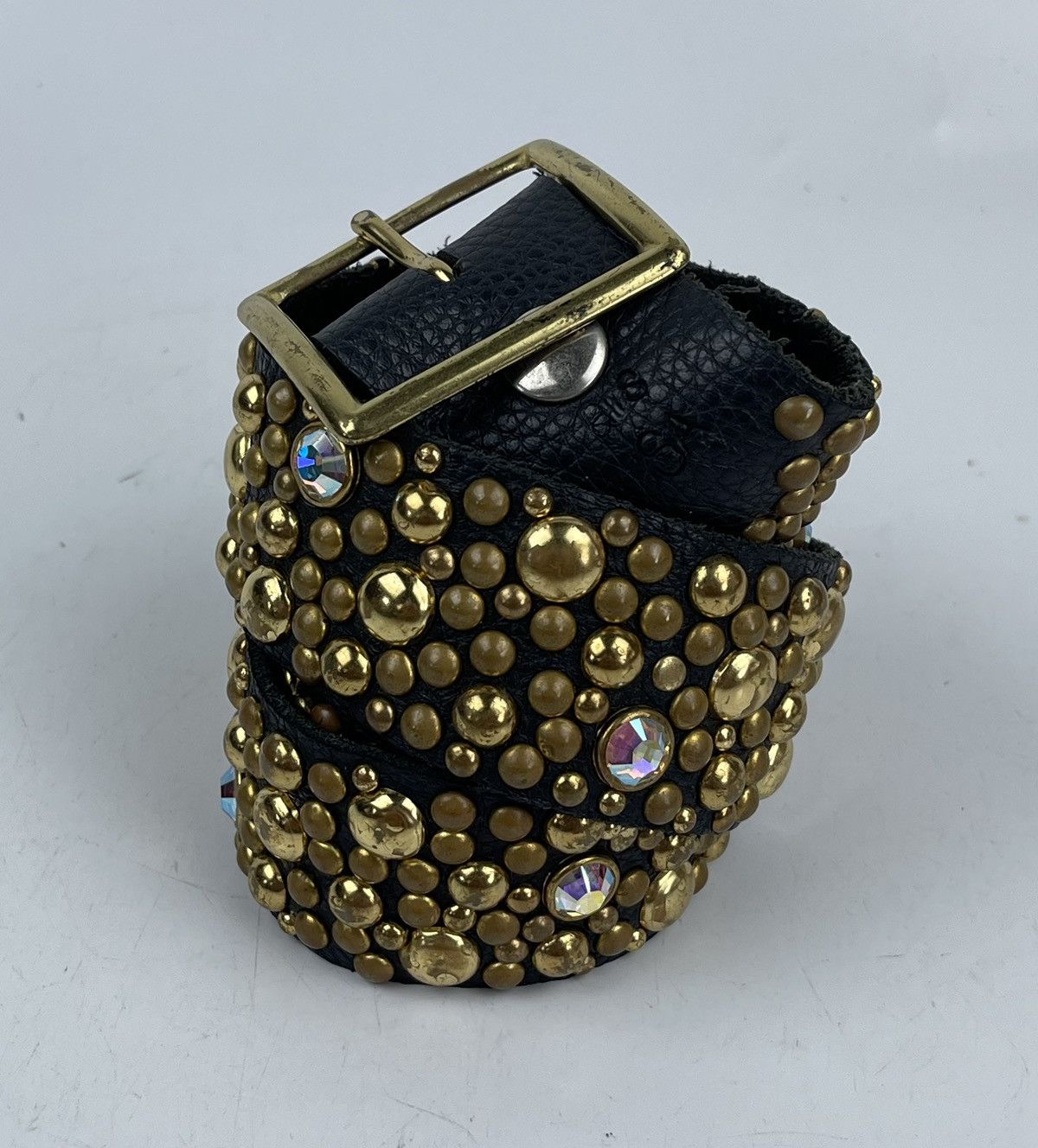 Japanese Brand studded leather belt tc12 Size 34 - 1 Thumbnail