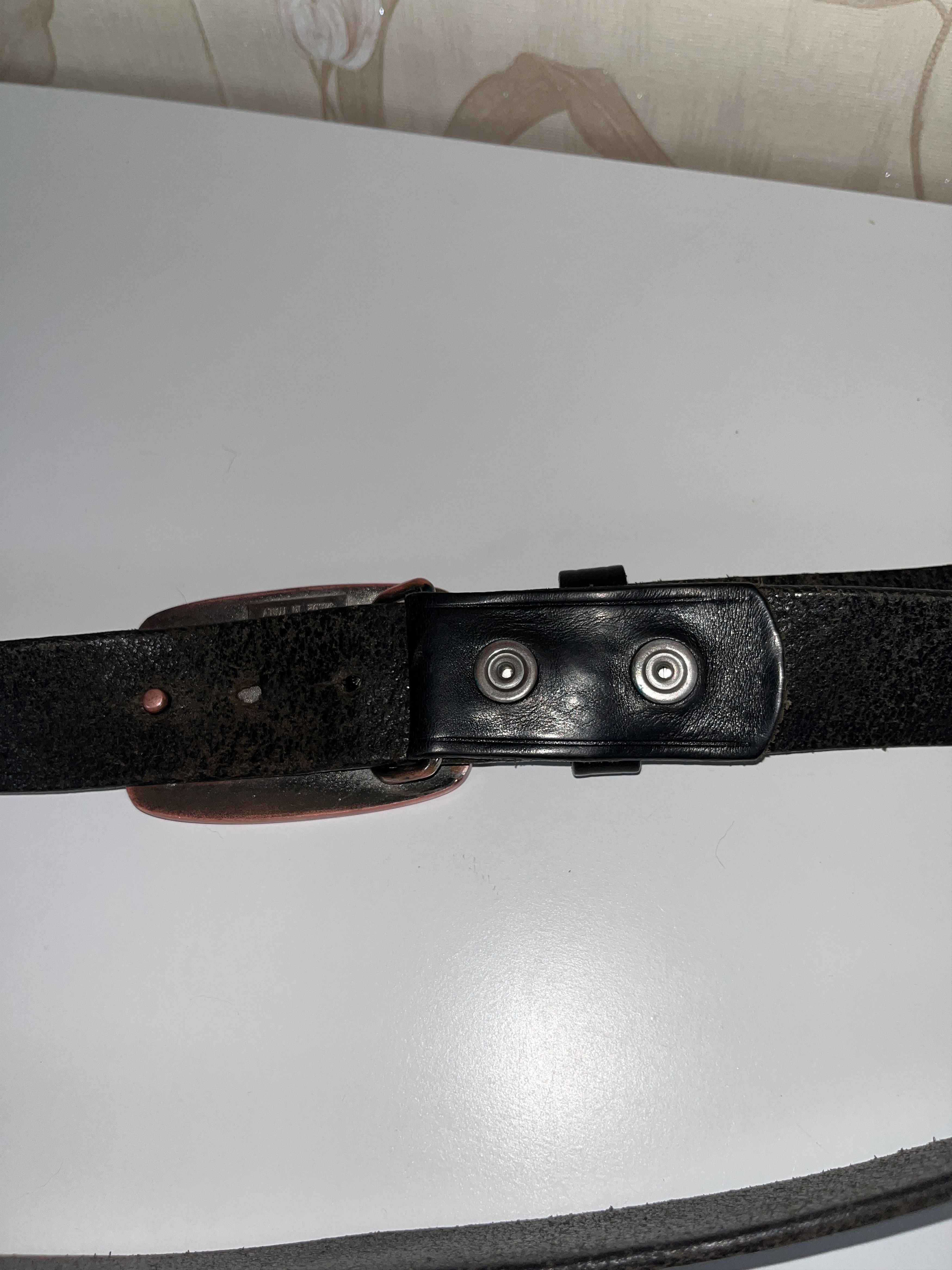 Dsquared2 DSquared2 Black Leather Belt with Large Buckle 118 cm 46 in Size ONE SIZE - 5 Thumbnail