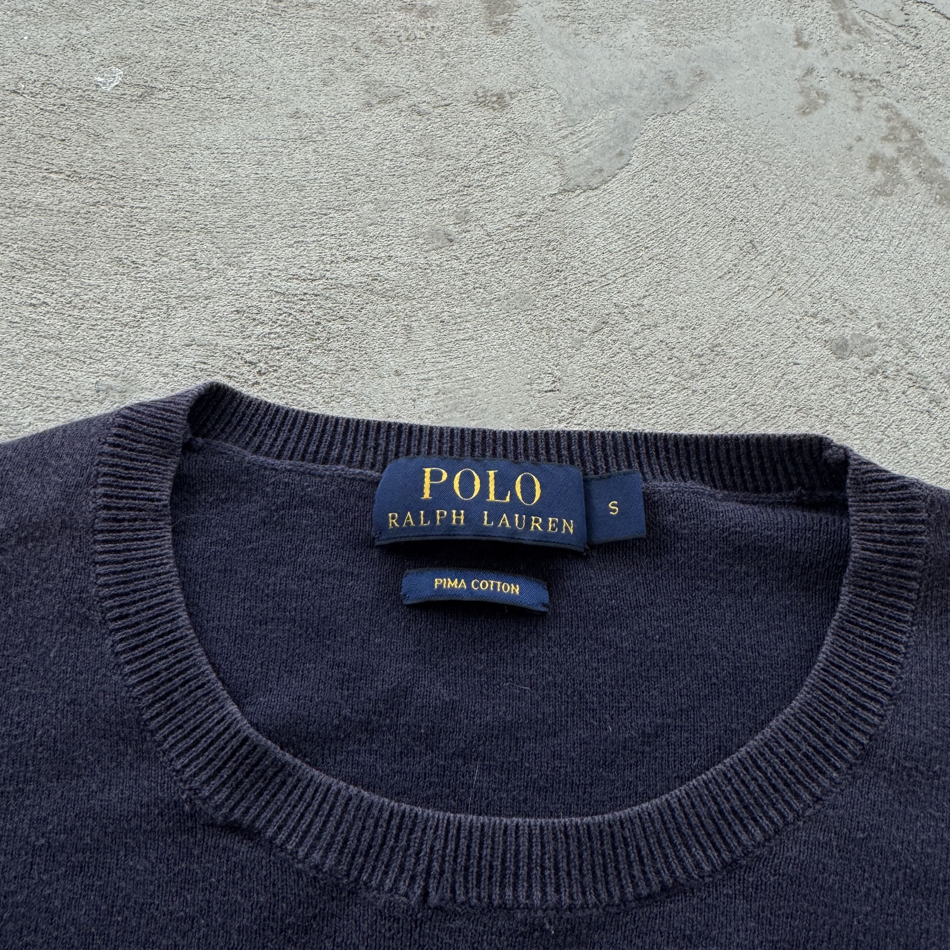 Polo Ralph Lauren Vintage 90s Polo Ralph Lauren Pima Cotton Crewneck Sweater Size US S / EU 44-46 / 1 - 5 Thumbnail