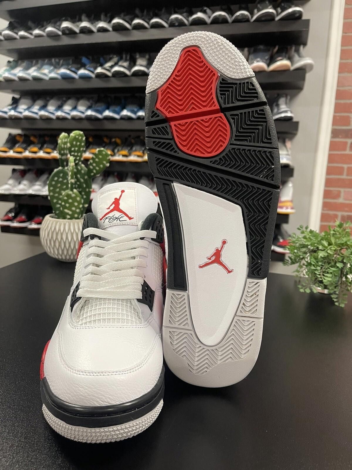 Nike Size 12 - Air Jordan 4 Retro Red Cement DH6927-161 OG Nike Size US 12 / EU 45 - 7 Thumbnail