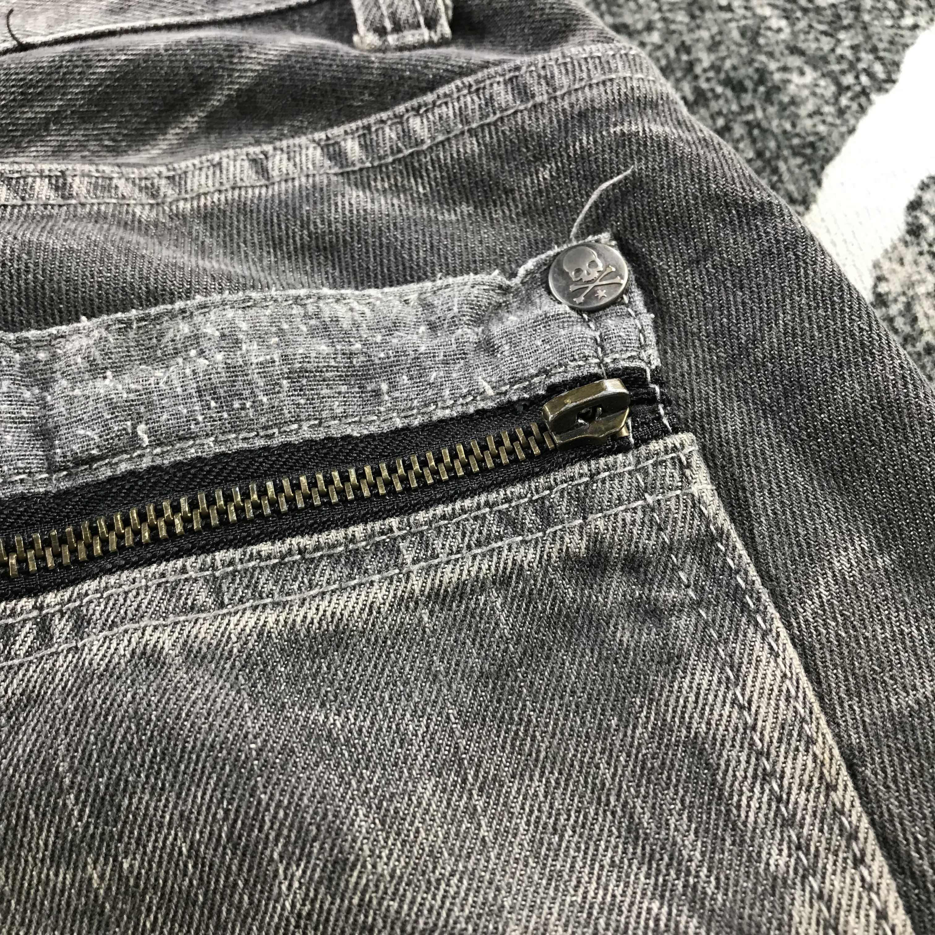 Japanese Brand Dominate Handcrafted Jeans Faded Black Denim KJ3192 Size US 30 / EU 46 - 6 Thumbnail