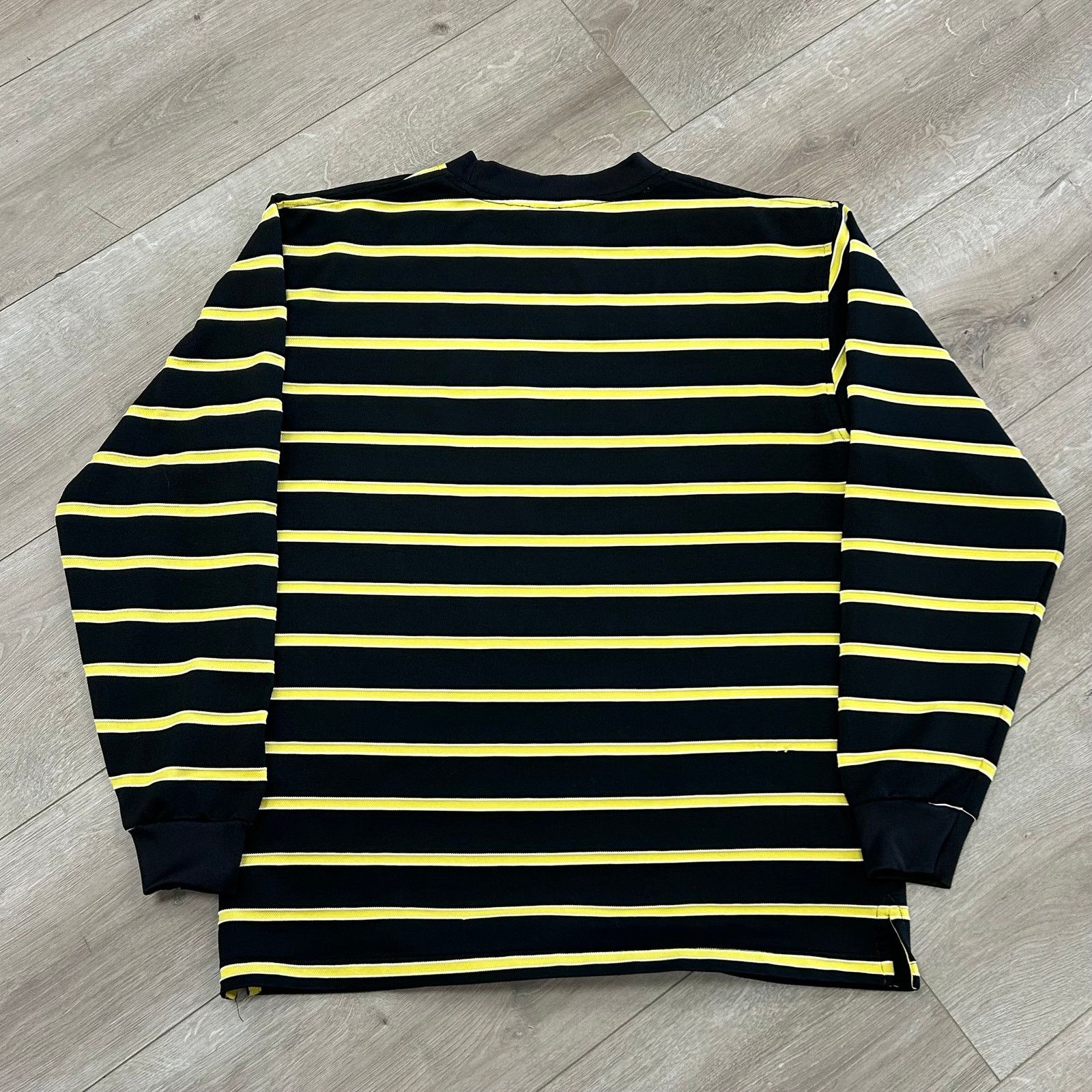 Kappa Vintage Kappa Striped Long Sleeve Shirt Yellow Black Large Size US L / EU 52-54 / 3 - 4 Thumbnail