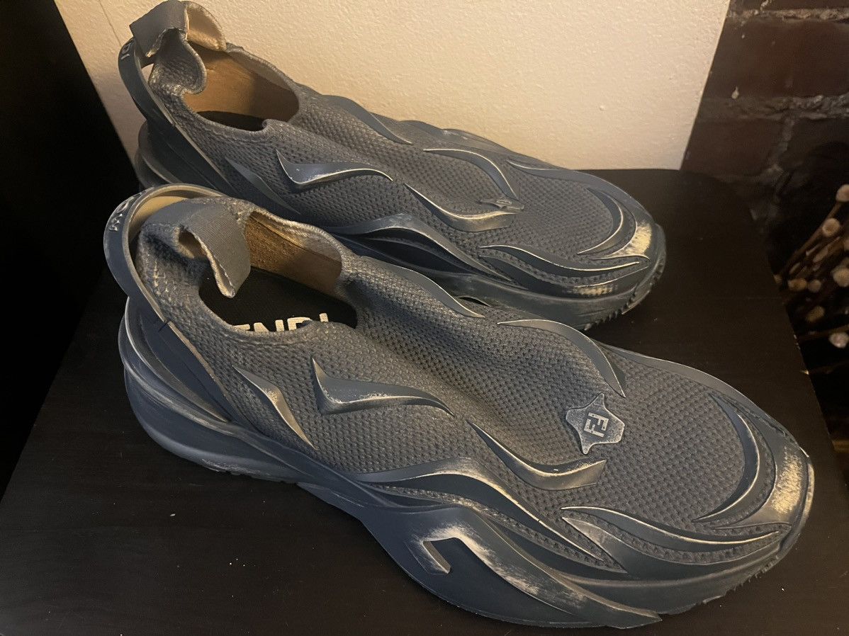 Fendi Fendi Flow 'Blue Mesh Slip-On US size10 Size US 10 / EU 43 - 5 Thumbnail