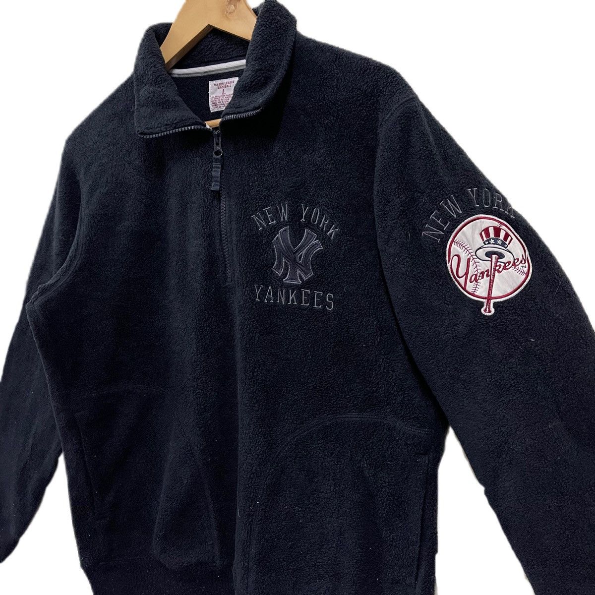MLB Vintage New York Yankees MLB by Uniqlo fleece pullover Size US L / EU 52-54 / 3 - 3 Thumbnail