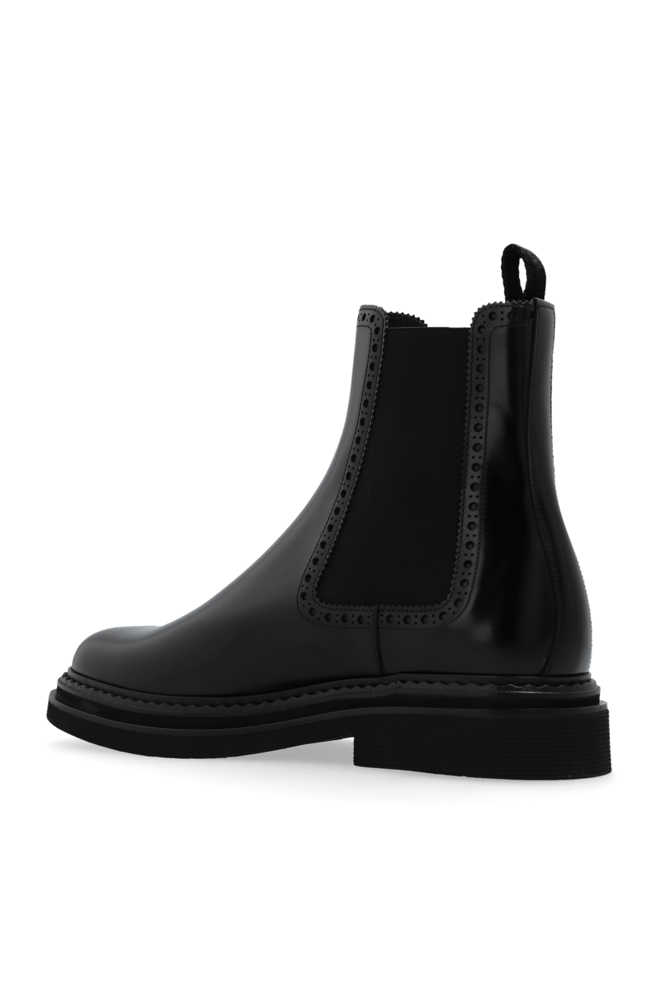 Dolce & Gabbana o1s22i1n0225 Brushed Leather Chelsea Ankle Boots in Black Size US 11 / EU 44 - 5 Thumbnail
