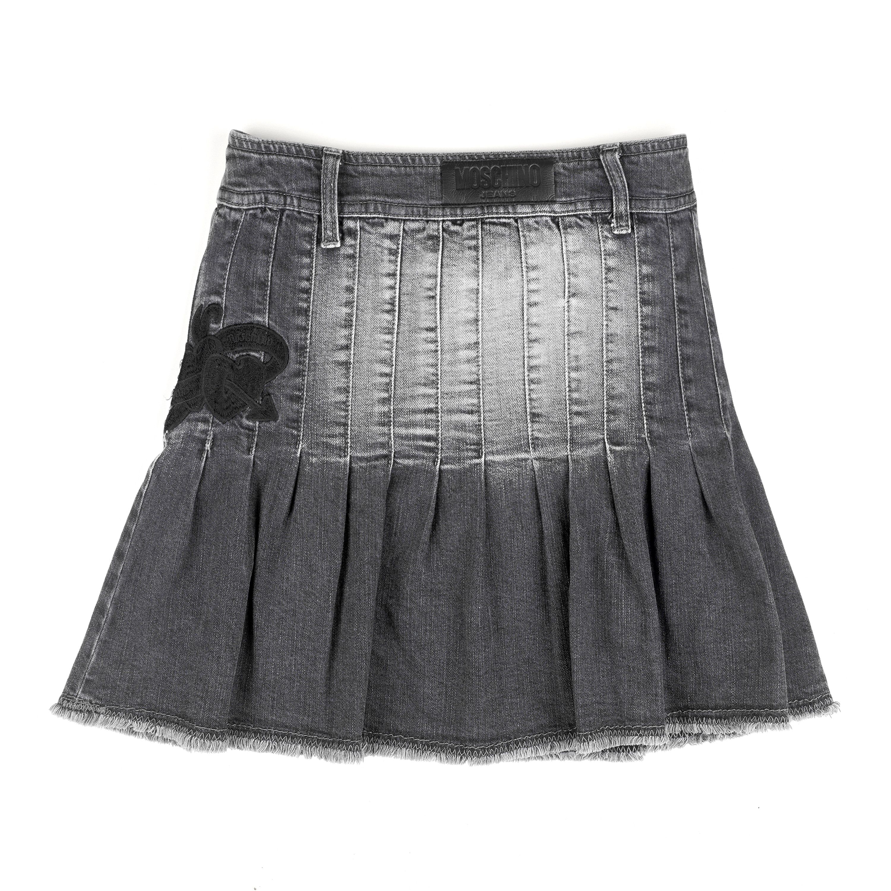 Love Moschino × Moschino Moschino Jeans Pleated Dark Denim Skirt (M) Size 27" / US 4 / IT 40 - 2 Thumbnail