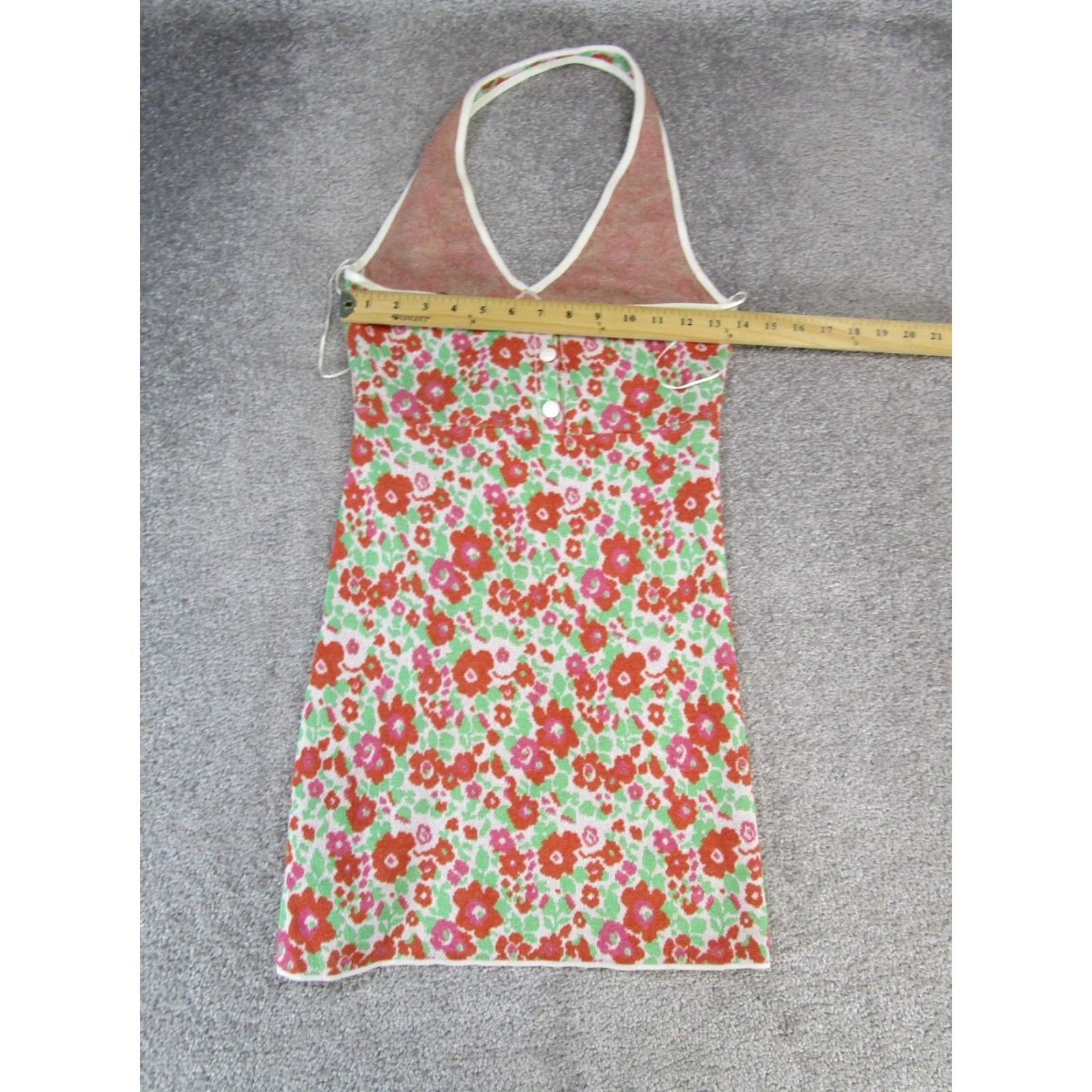 Zara Zara Dress Womens Small White Green Orange Floral Halter Size S / US 4 / IT 40 - 6 Thumbnail