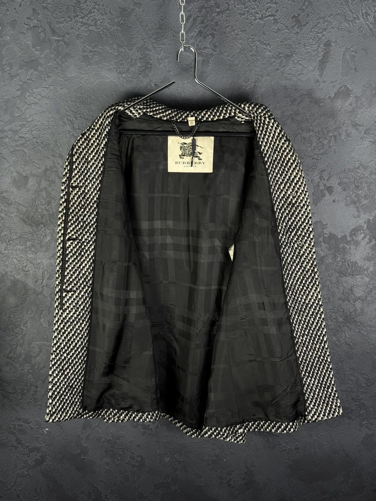 Burberry Prorsum Burberry Prorsum Women’s Wool Coat Houndstooth Size M / US 6-8 / IT 42-44 - 17 Thumbnail