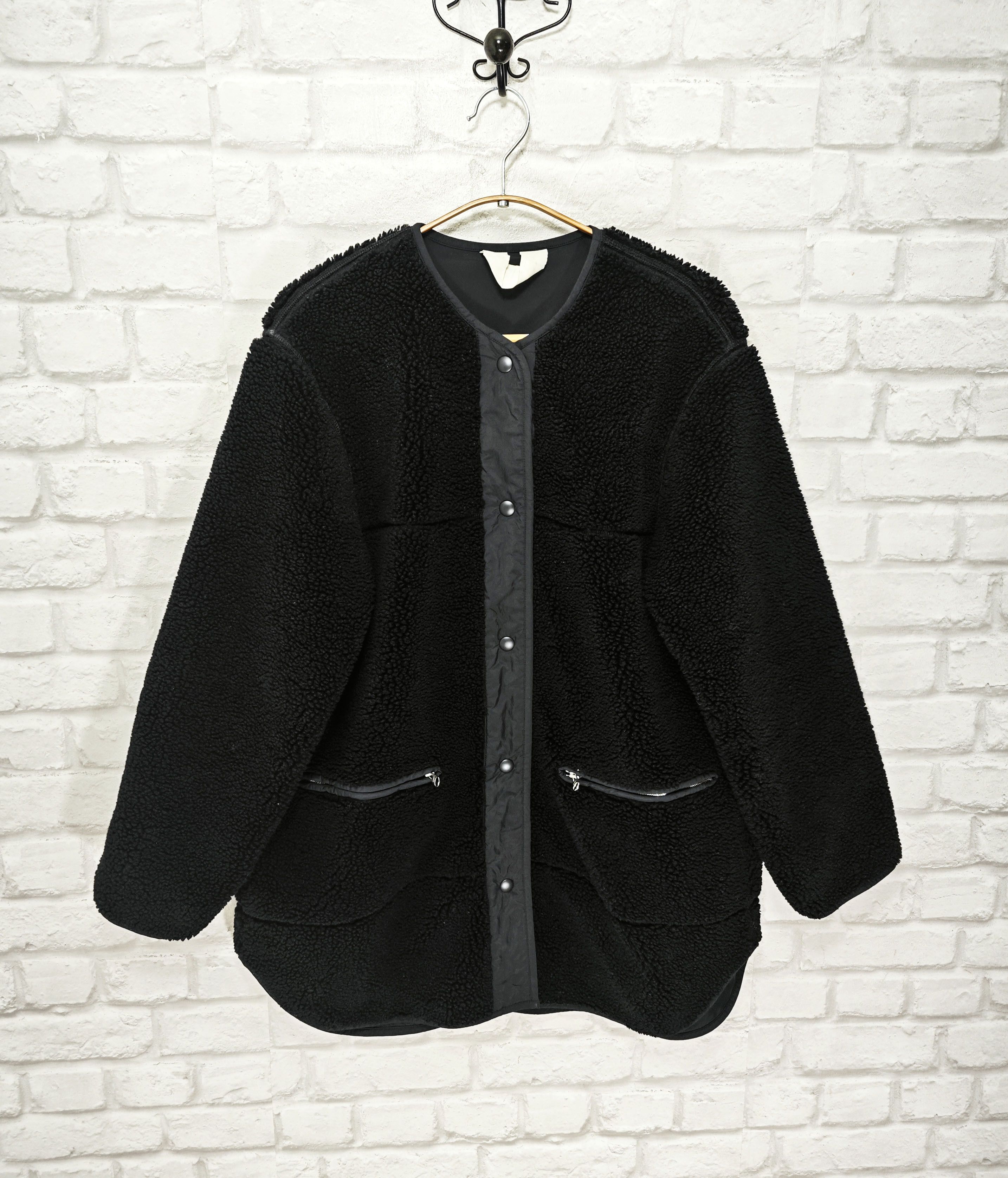 Arket ARKET Pile Jacket Black Teddy Bear Fleece size EU34 Size XS / US 0-2 / IT 36-38 - 1 Thumbnail